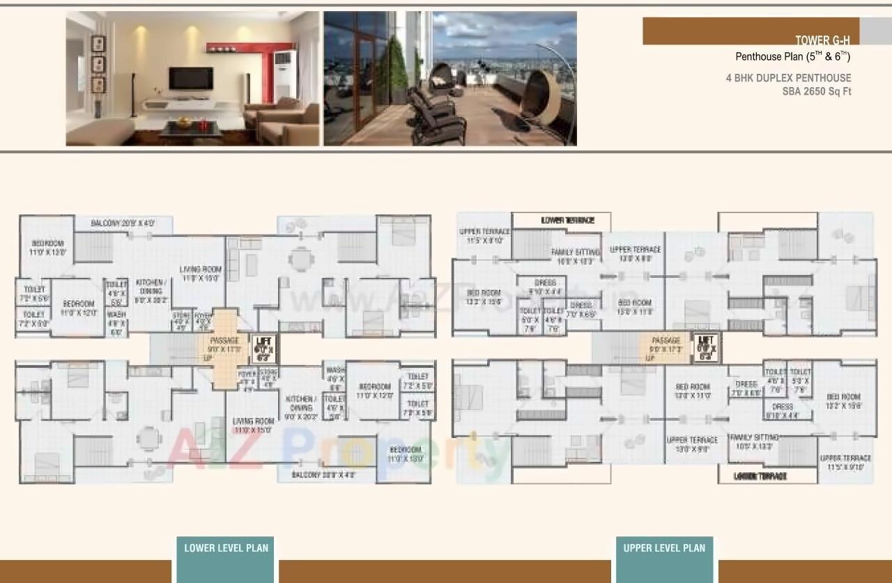 Layout of real estate project Lilleria Apartments located at Sama, Vadodara, Gujarat