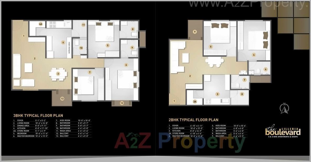 Layout of real estate project Lilleria Boulevard located at Vemali, Vadodara, Gujarat