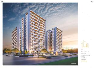 Elevation of real estate project Lilleria Oakwoods located at Vadsar, Vadodara, Gujarat