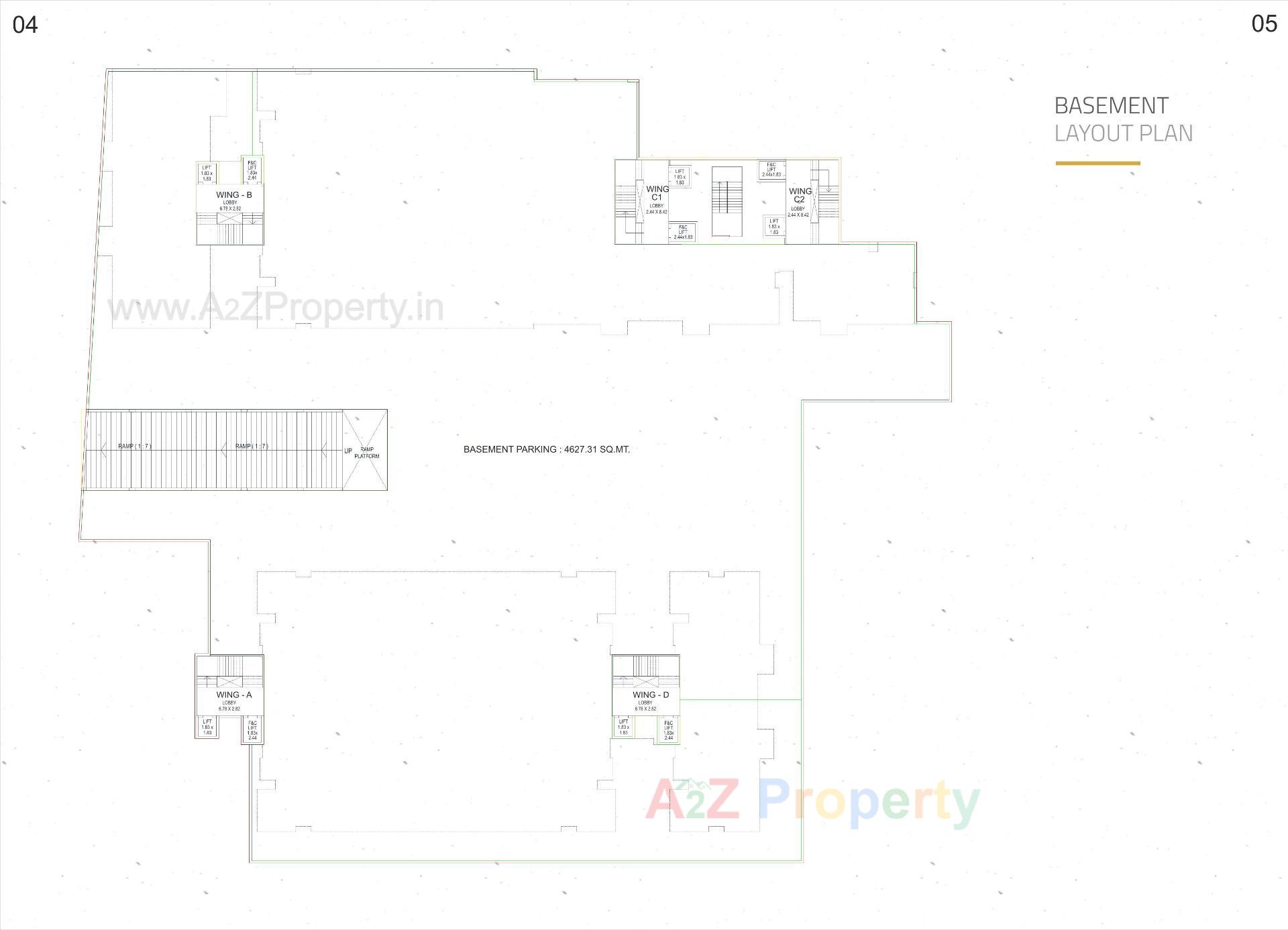 Layout of real estate project Lilleria Oakwoods located at Vadsar, Vadodara, Gujarat