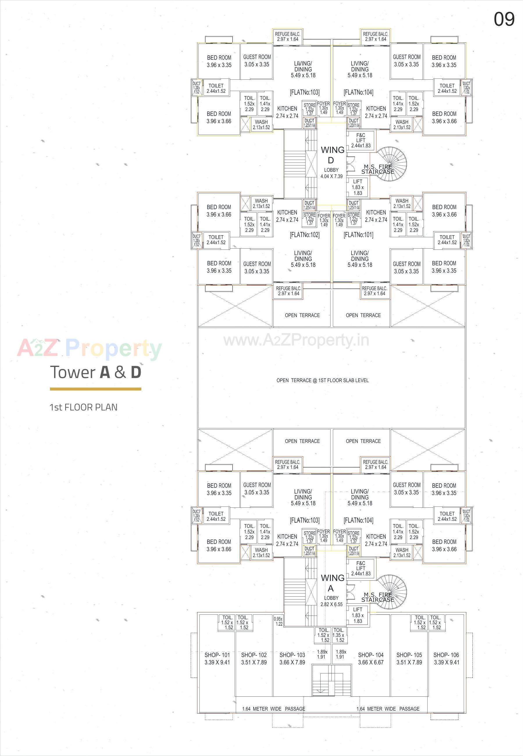 Layout of real estate project Lilleria Oakwoods located at Vadsar, Vadodara, Gujarat