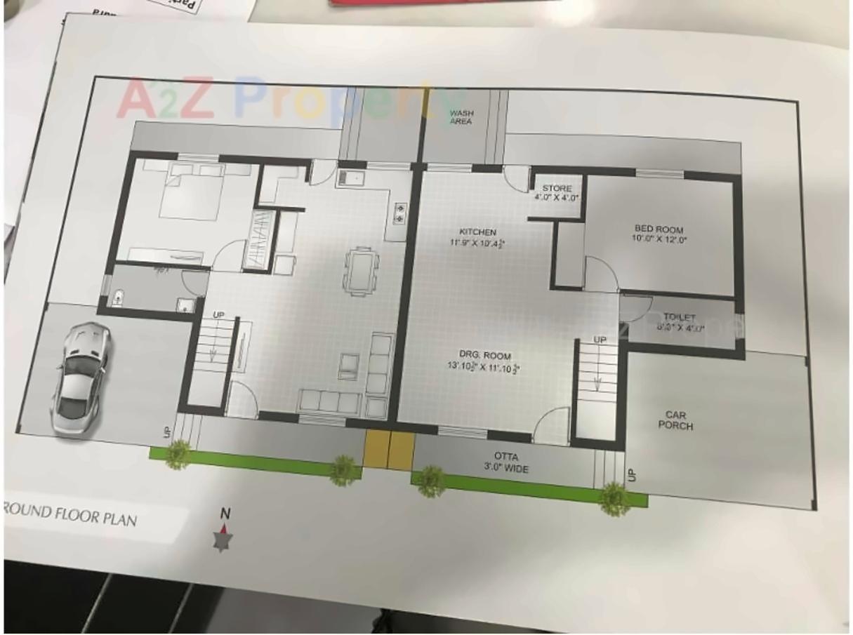 Layout of real estate project Lotus Court located at Kalali, Vadodara, Gujarat