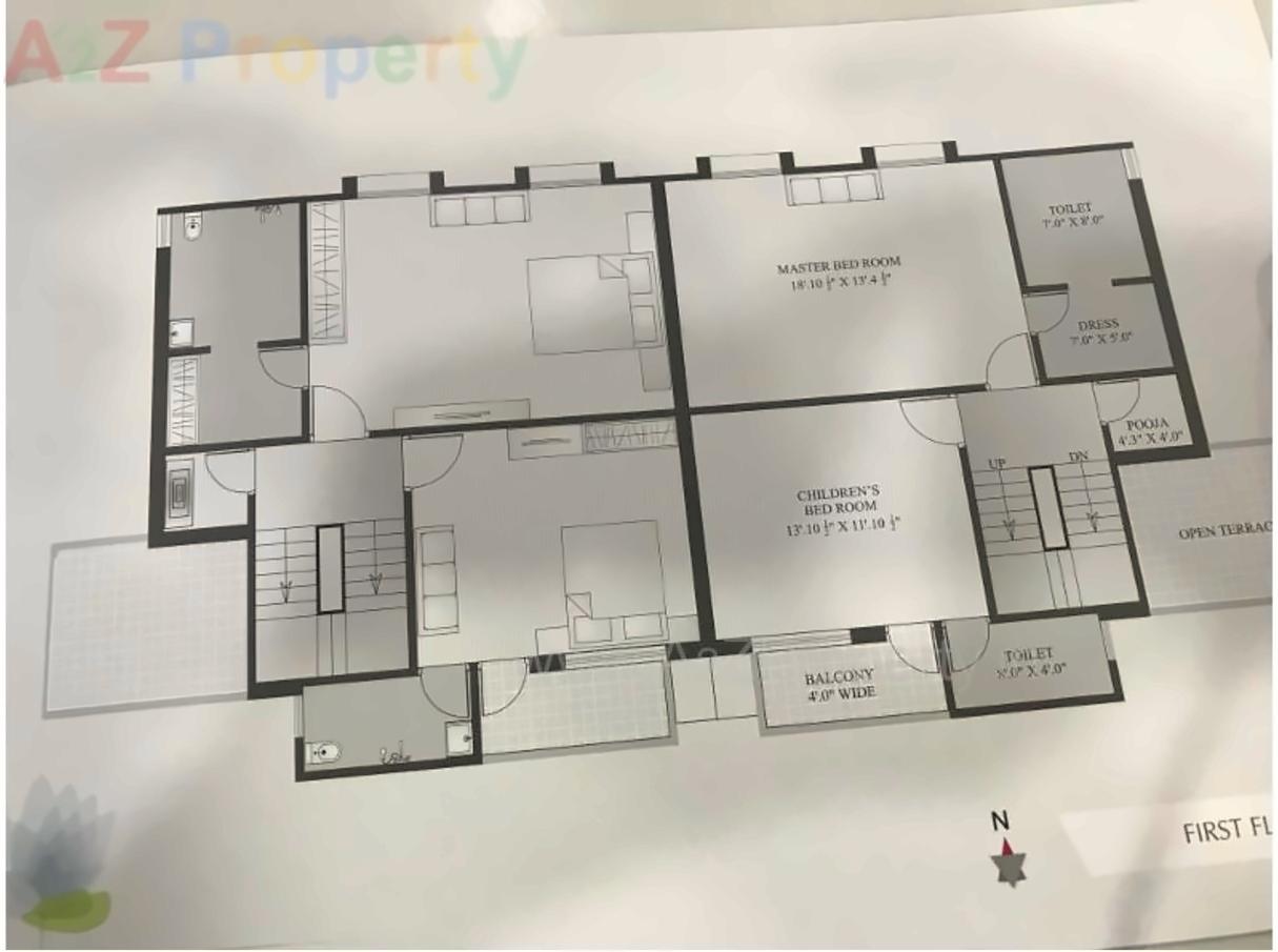 Layout of real estate project Lotus Court located at Kalali, Vadodara, Gujarat