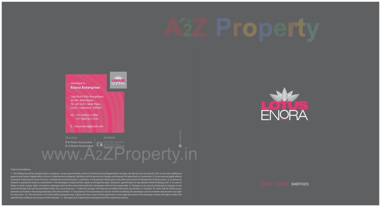  of real estate project Lotus Enora located at Gotri, Vadodara, Gujarat