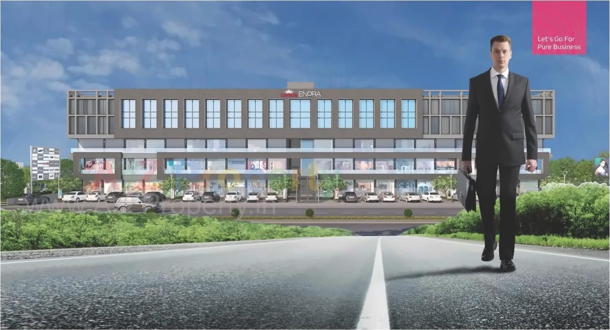 3D Elevation of real estate project Lotus Enora located at Gotri, Vadodara, Gujarat