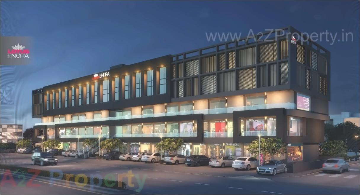 3D Elevation of real estate project Lotus Enora located at Gotri, Vadodara, Gujarat