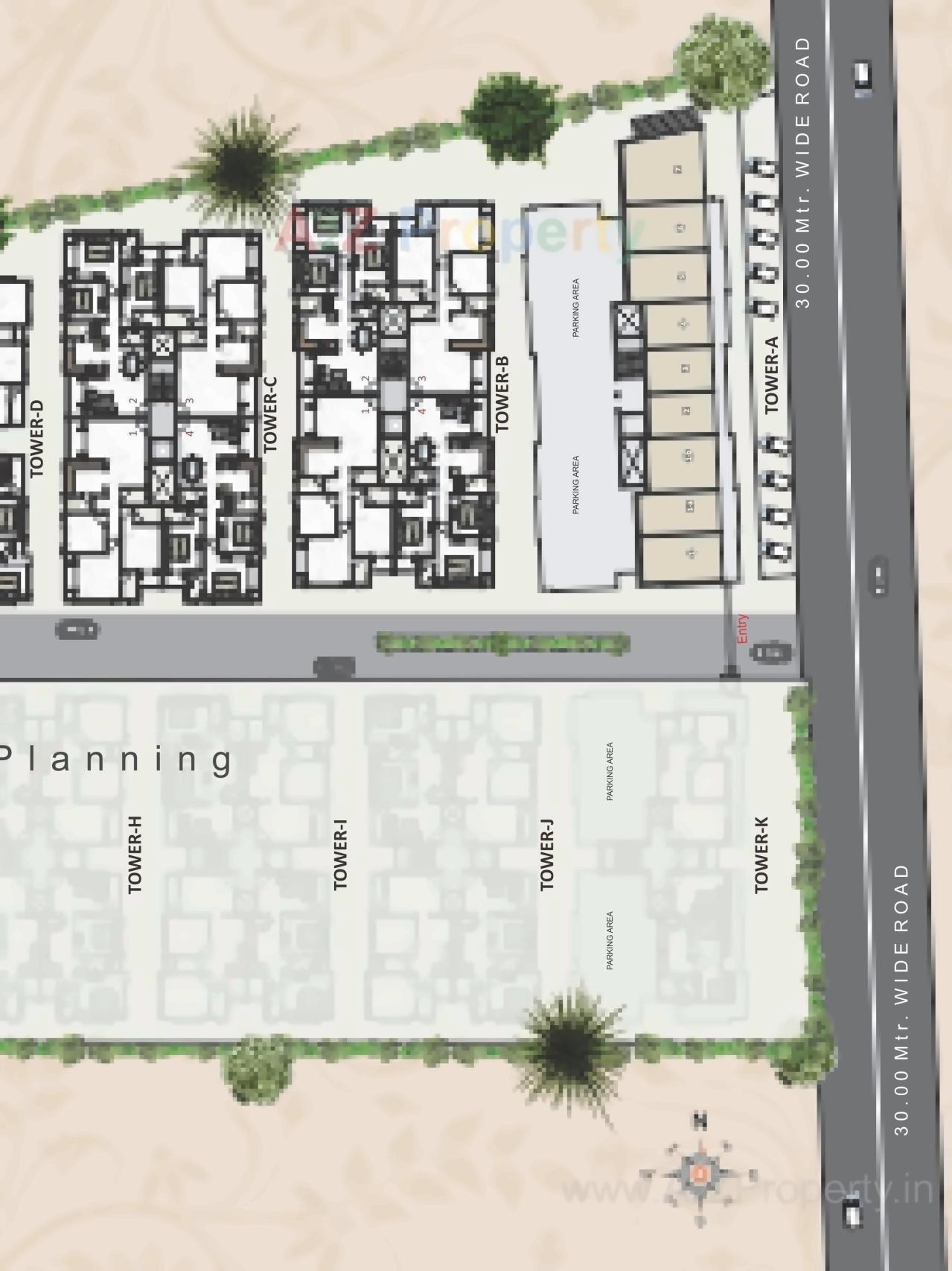 Layout of real estate project Maa Residency located at Harni, Vadodara, Gujarat