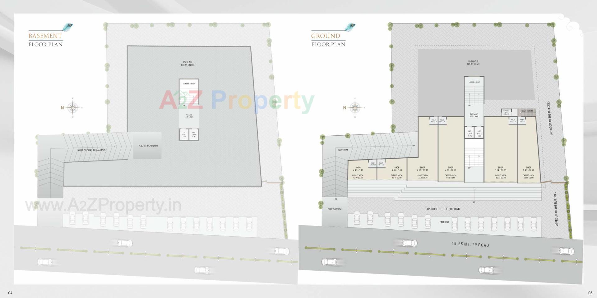 Layout of real estate project Madhav Bliss located at Akota, Vadodara, Gujarat