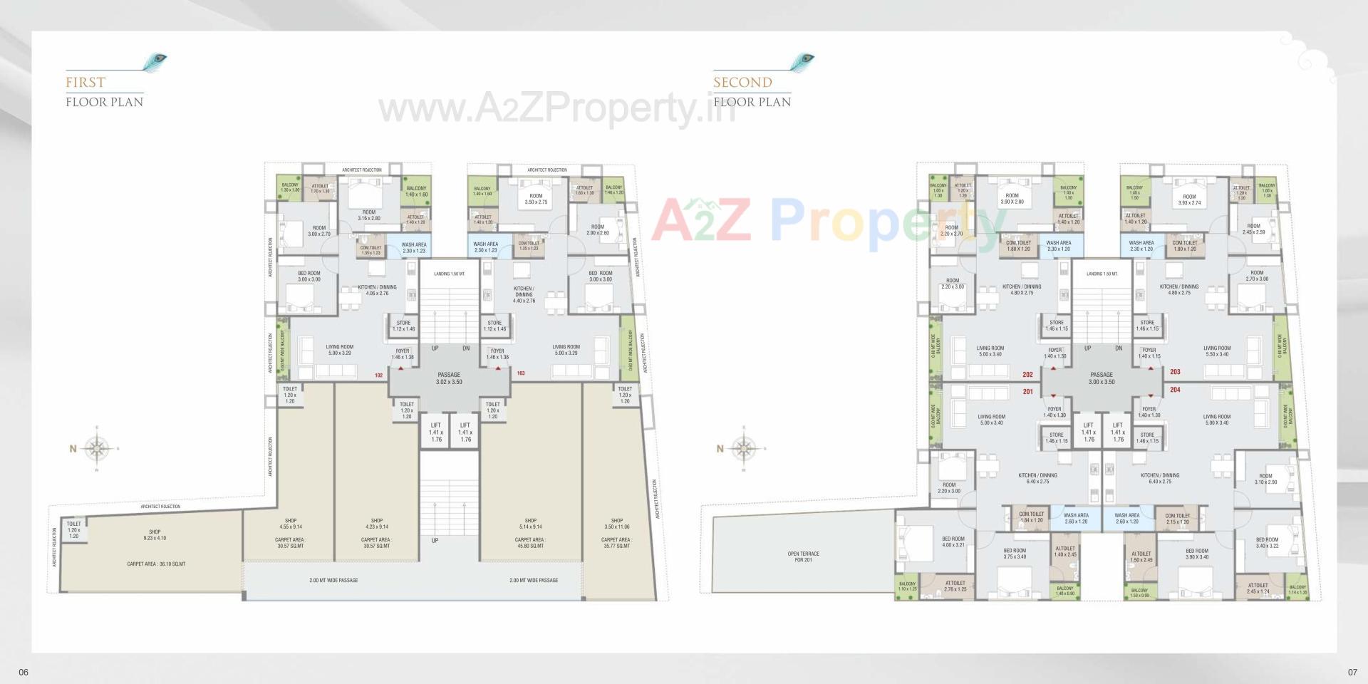 Layout of real estate project Madhav Bliss located at Akota, Vadodara, Gujarat
