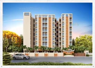 Elevation of real estate project Madhavam Orchid located at Danteshwar, Vadodara, Gujarat