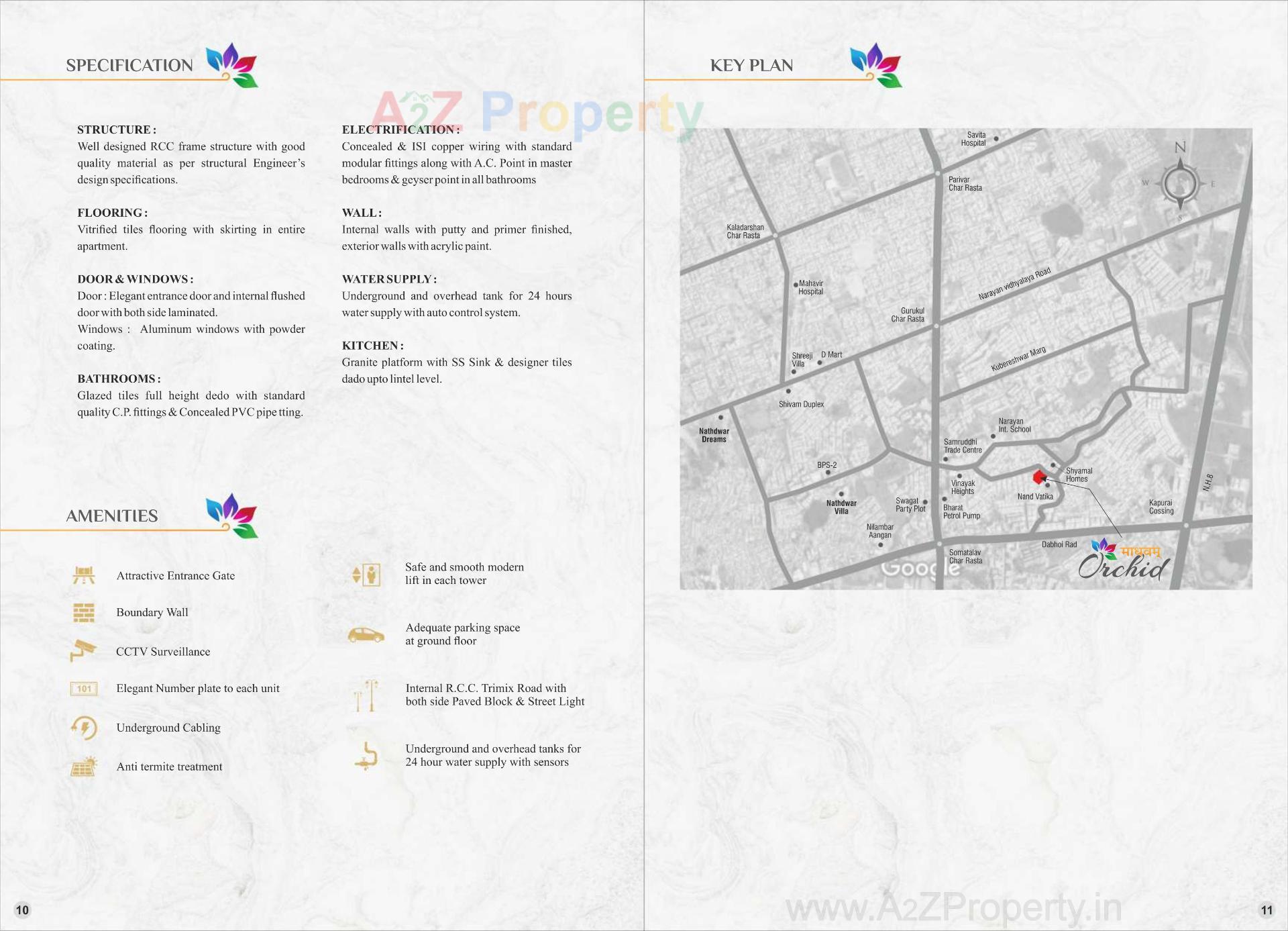  of real estate project Madhavam Orchid located at Danteshwar, Vadodara, Gujarat