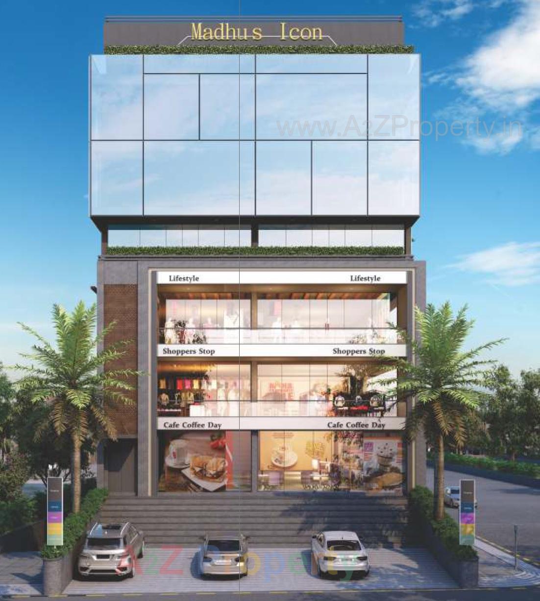 3D Elevation of real estate project Madhu's Icon located at Gotri, Vadodara, Gujarat