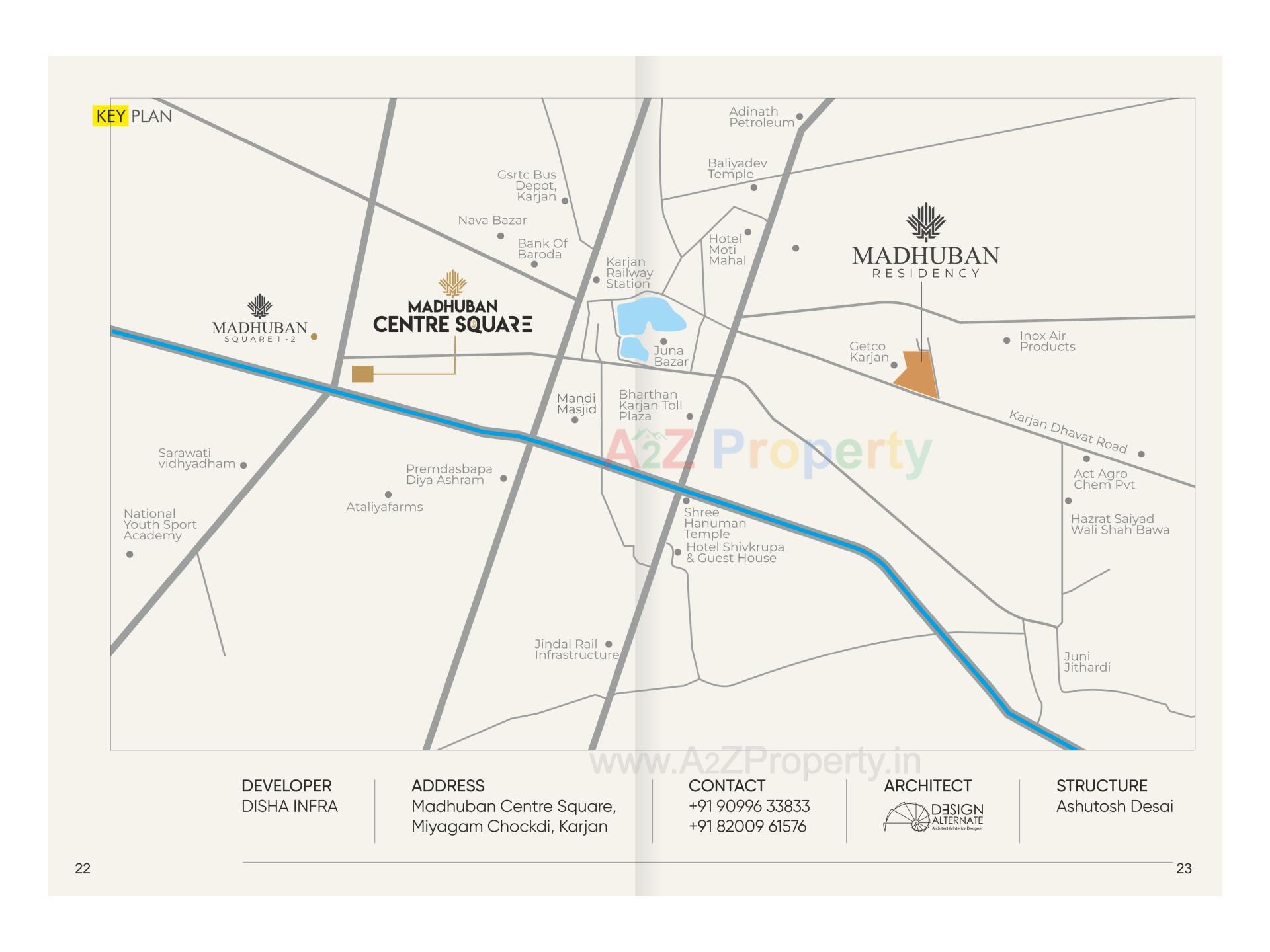  of real estate project Madhuban Centre Square located at Karjan, Vadodara, Gujarat