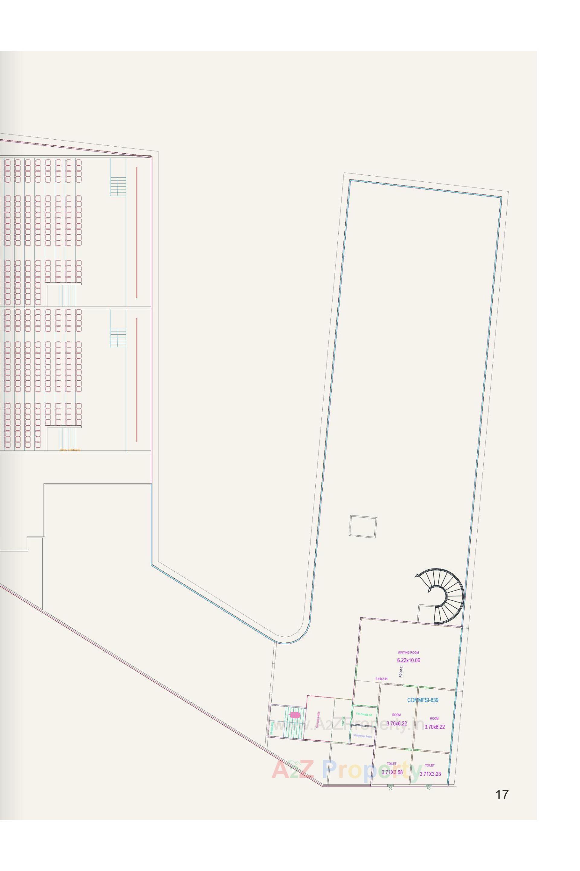 Layout of real estate project Madhuban Centre Square located at Karjan, Vadodara, Gujarat
