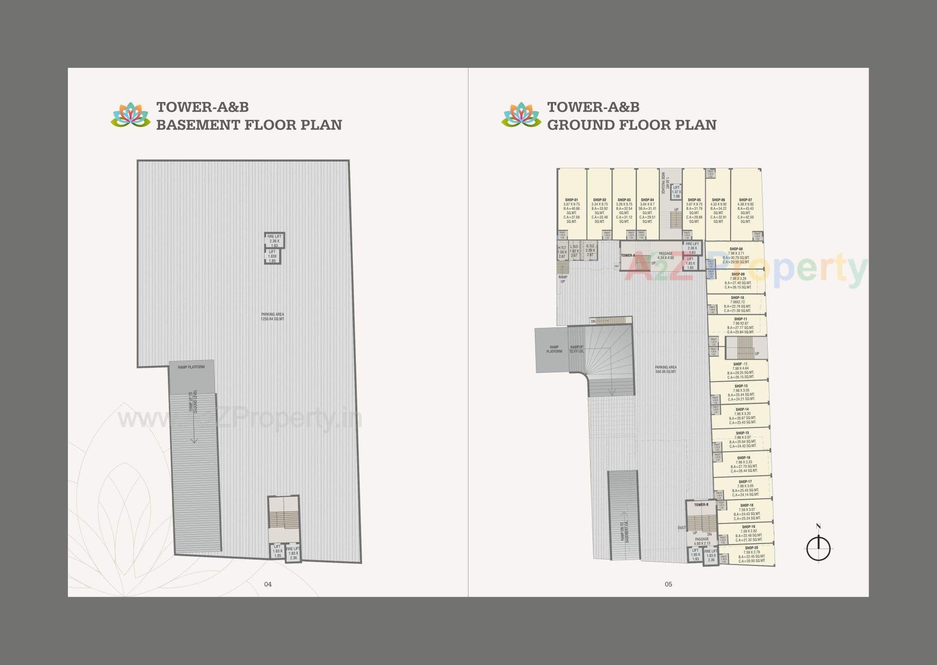 Layout of real estate project Madhuban Clublife located at Bapod, Vadodara, Gujarat