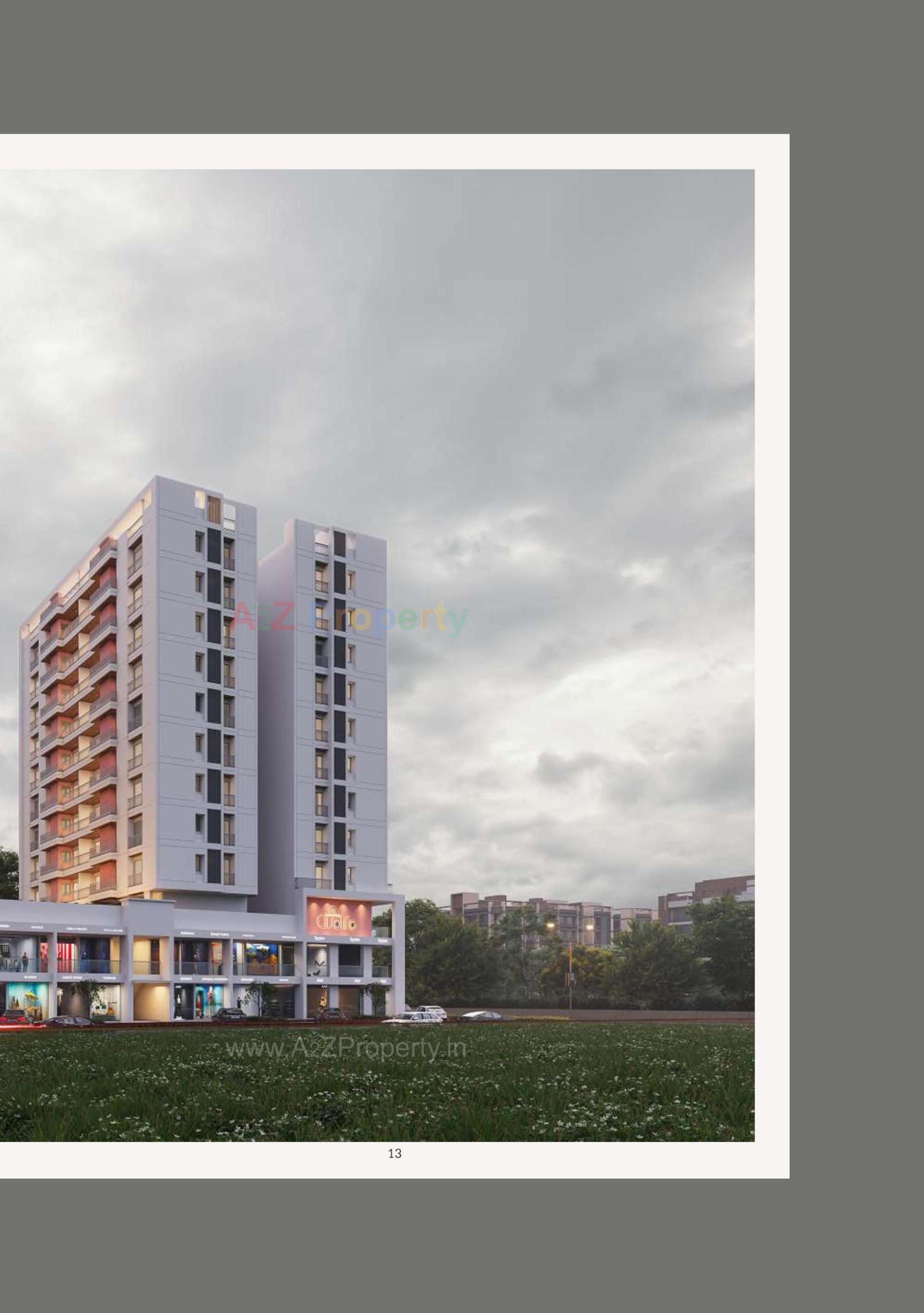 3D Elevation of real estate project Madhuban Clublife located at Bapod, Vadodara, Gujarat