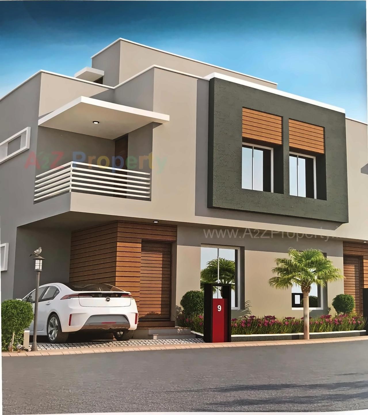 3D Elevation of real estate project Madhuban Square located at Karjan, Vadodara, Gujarat