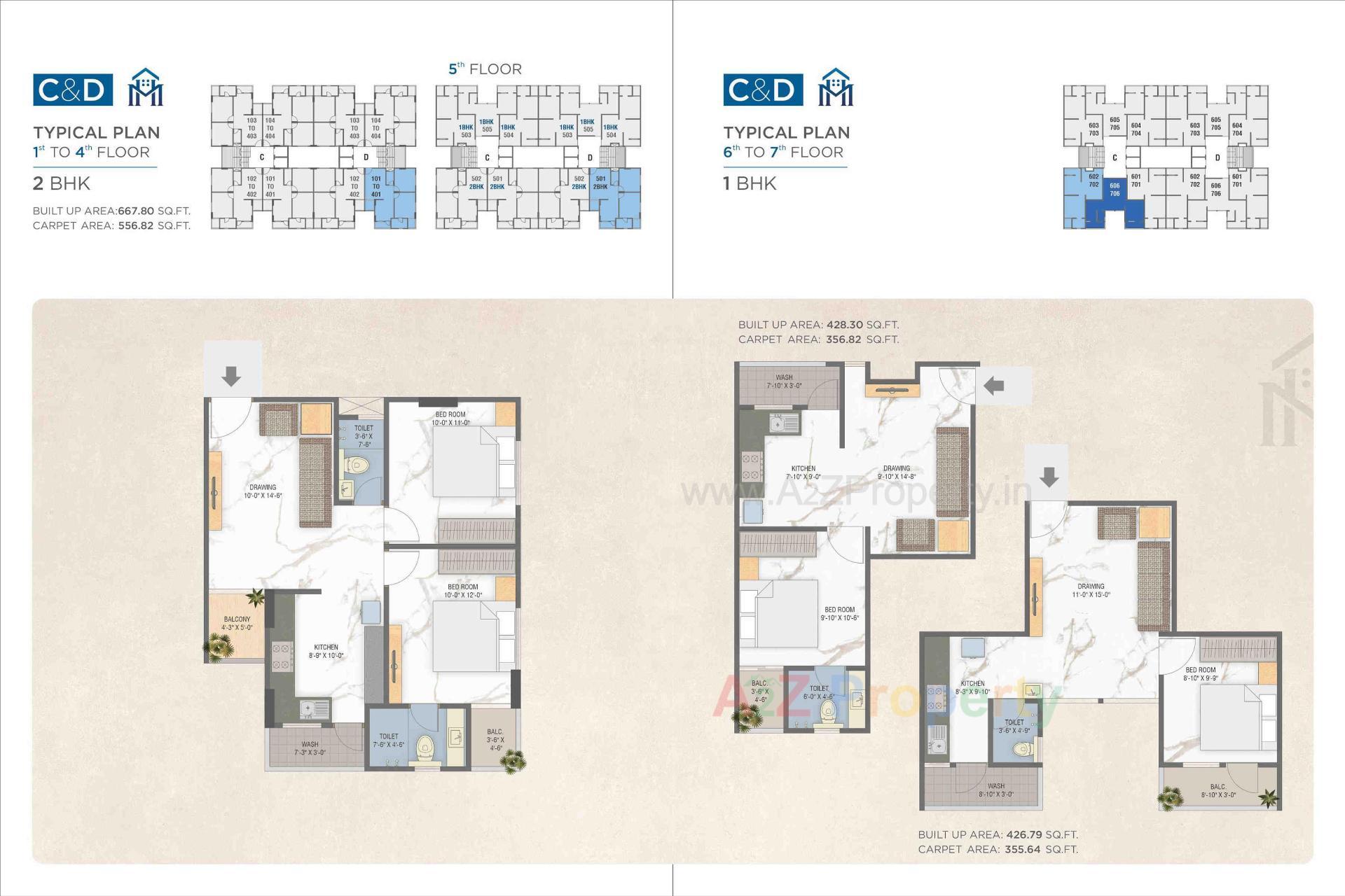 Layout of real estate project Madhuhar Palladium located at Gotri, Vadodara, Gujarat