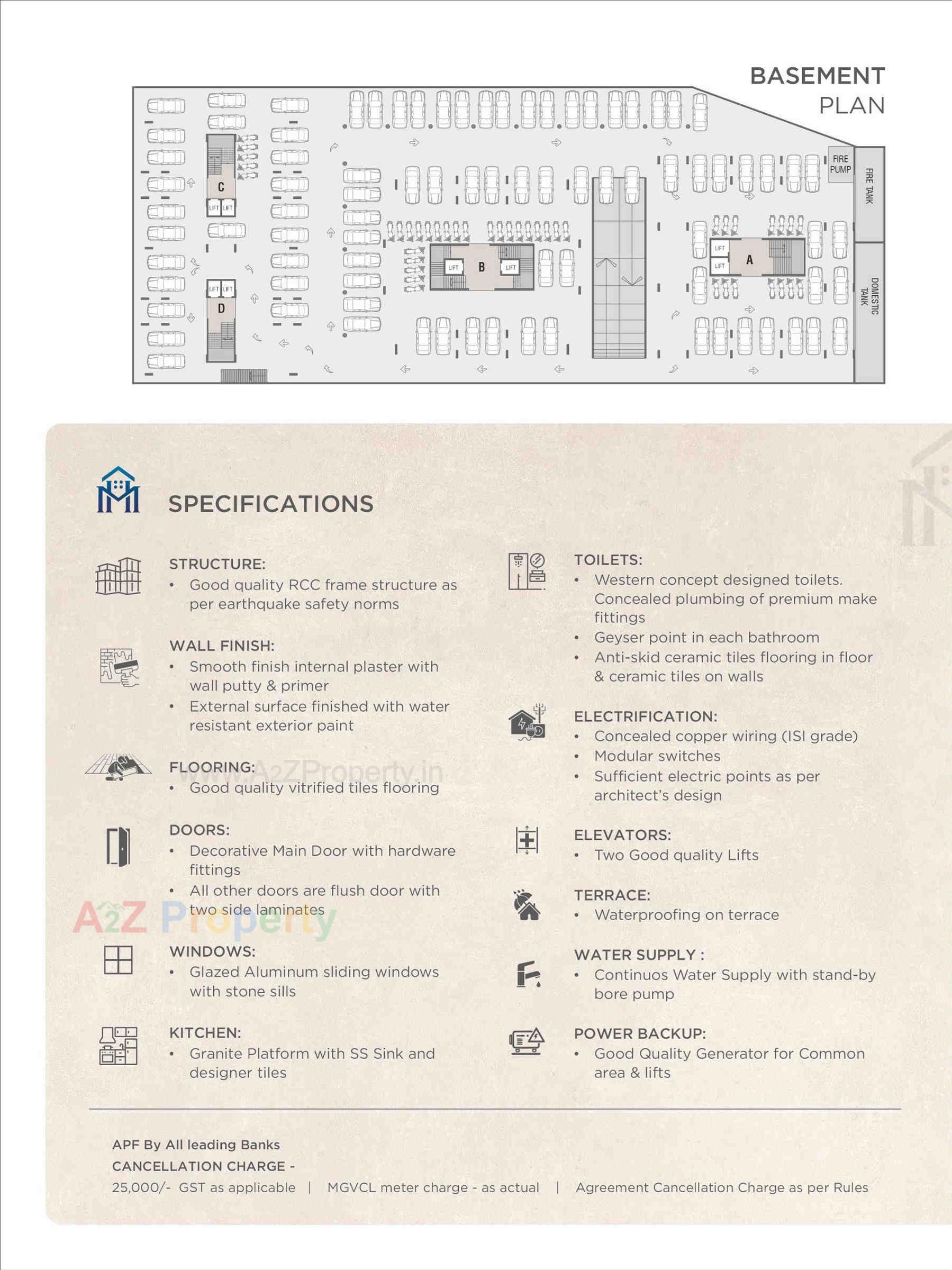 Layout of real estate project Madhuhar Palladium located at Gotri, Vadodara, Gujarat