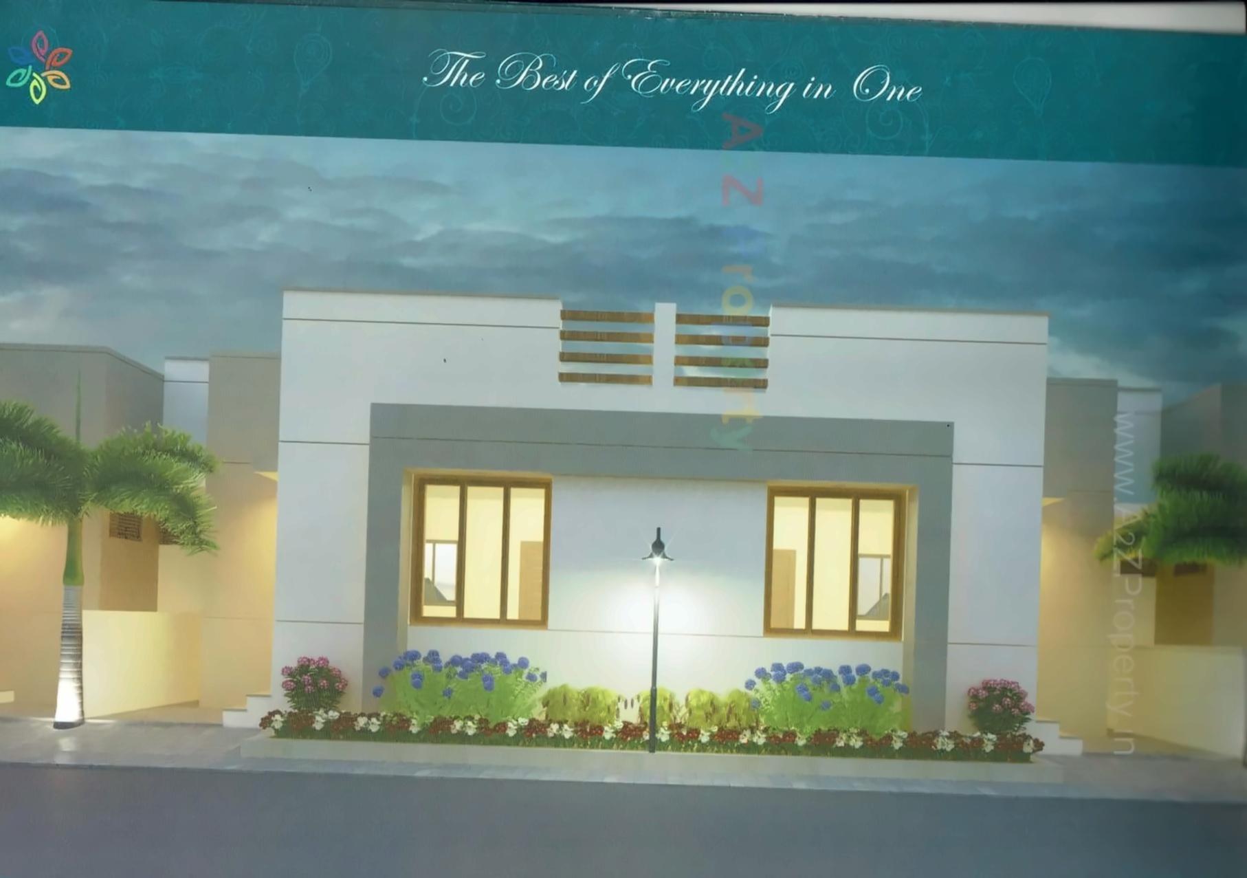 3D Elevation of real estate project Madhuvan Homes located at Angadh, Vadodara, Gujarat