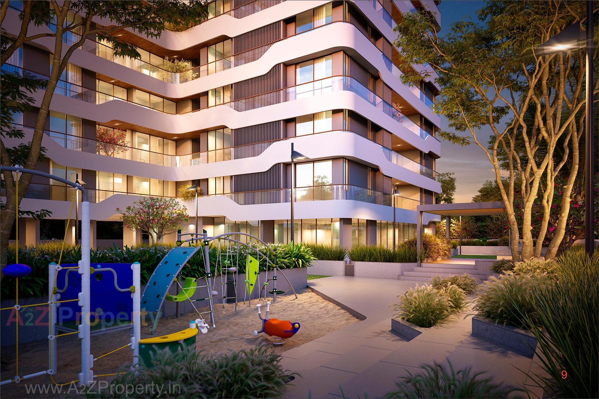 3D Elevation of real estate project Madhuvan Impression located at Sevasi, Vadodara, Gujarat