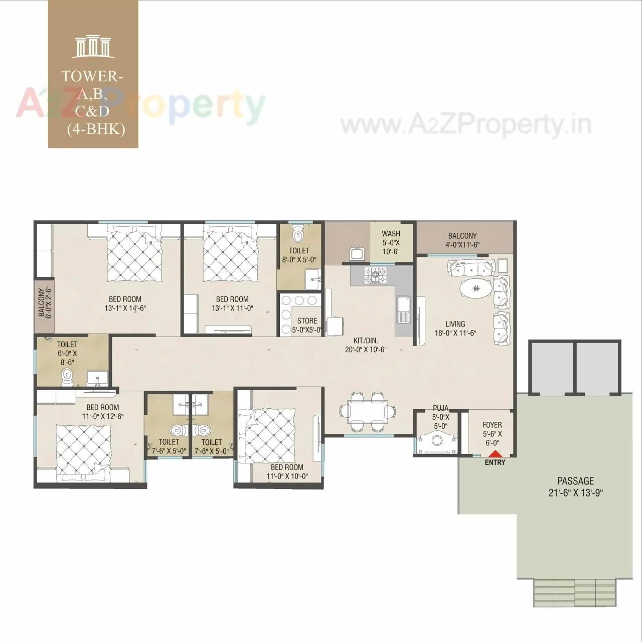 Layout of real estate project Madhuvan Palace located at Harni, Vadodara, Gujarat