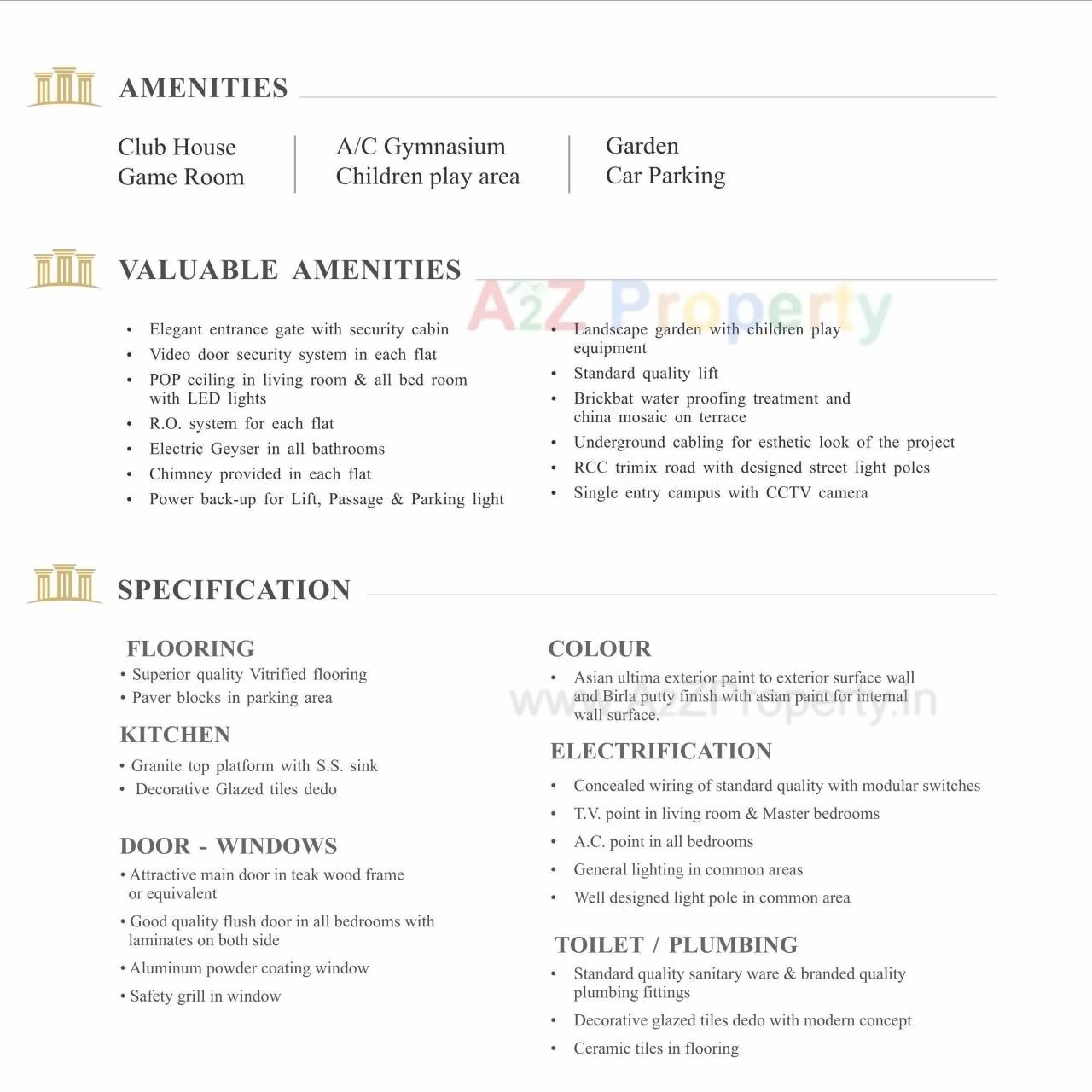 Project Specifications