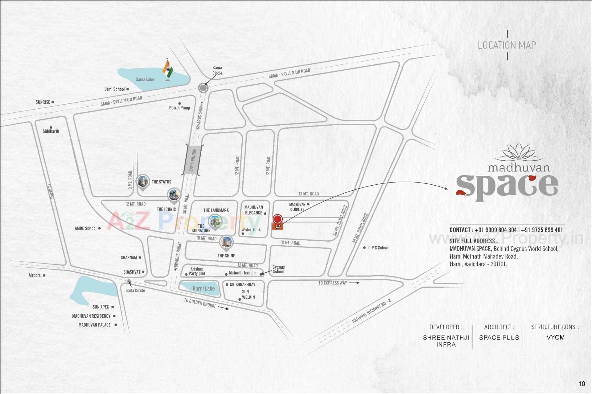  of real estate project Madhuvan Space located at Harni, Vadodara, Gujarat