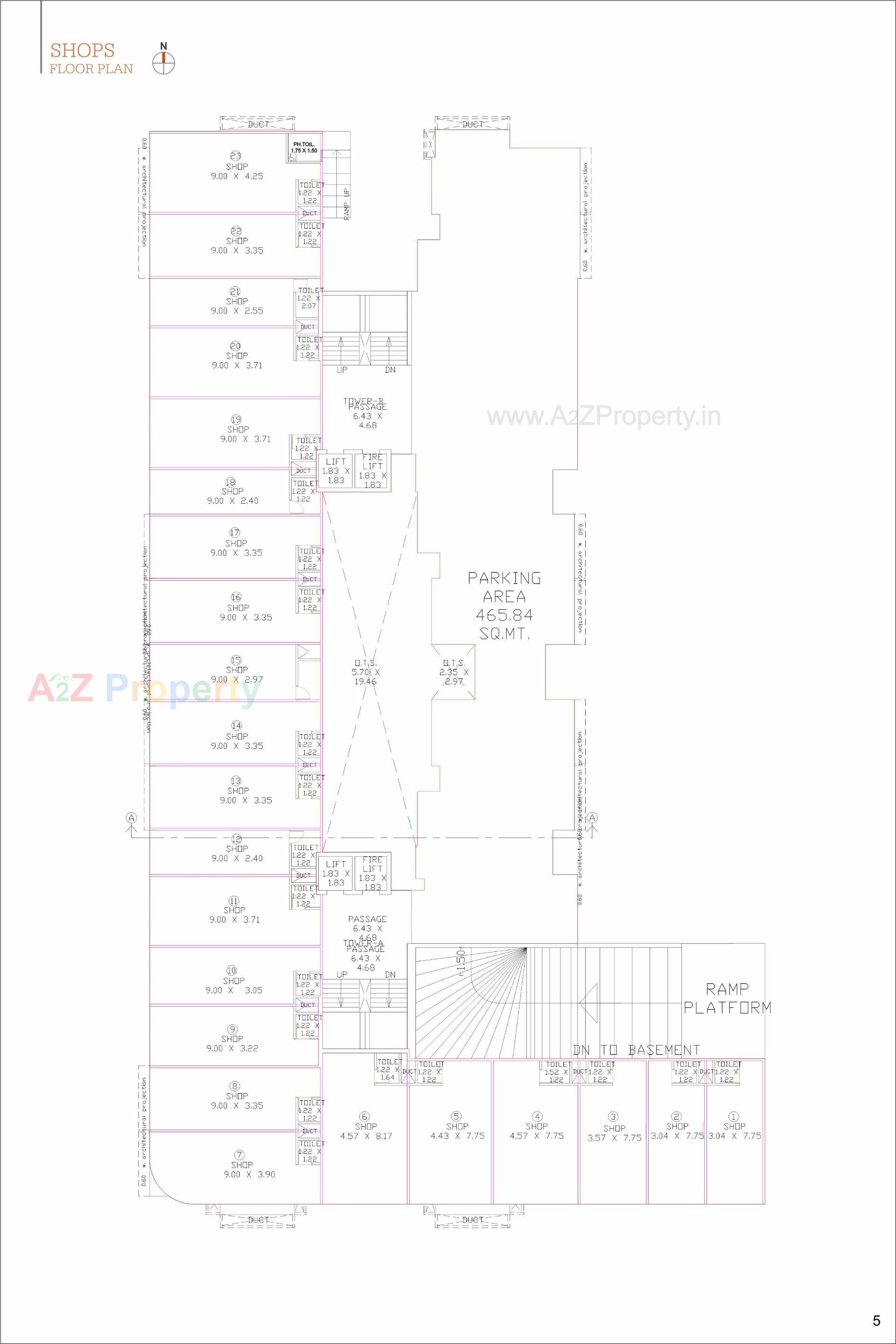 Layout of real estate project Madhuvan Space located at Harni, Vadodara, Gujarat