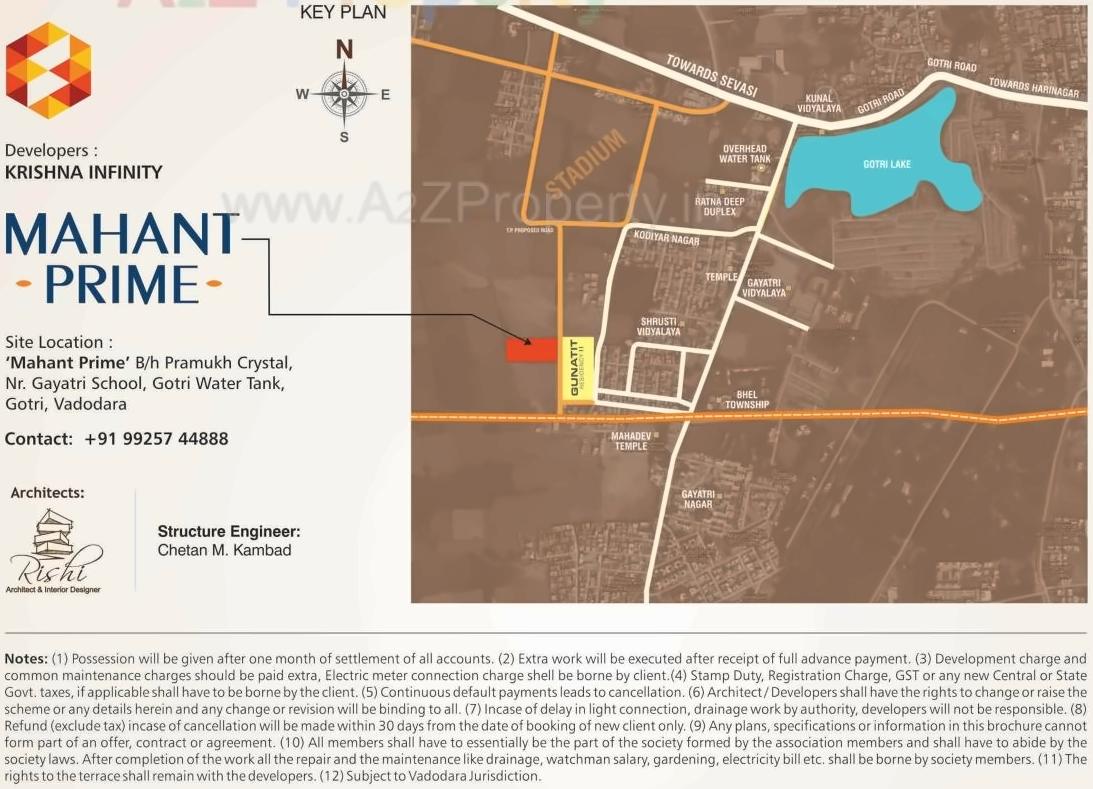  of real estate project Mahant Prime located at Gotri, Vadodara, Gujarat