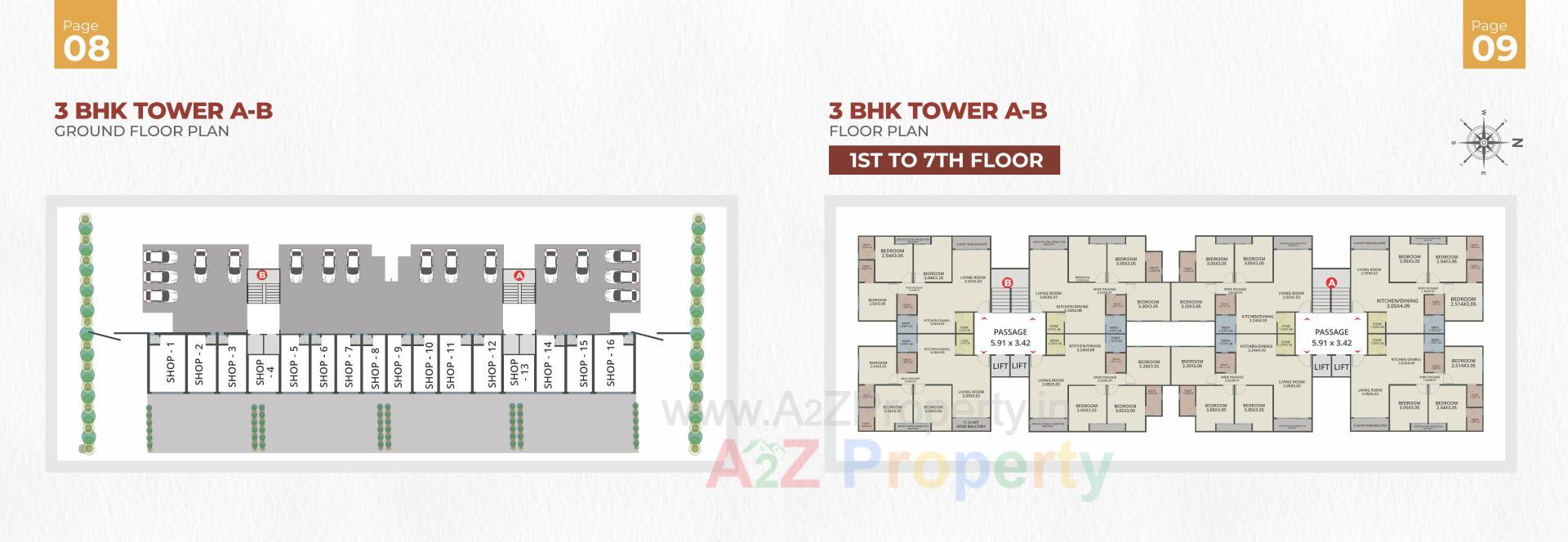 Layout of real estate project Malbar Gold located at Tarsali, Vadodara, Gujarat