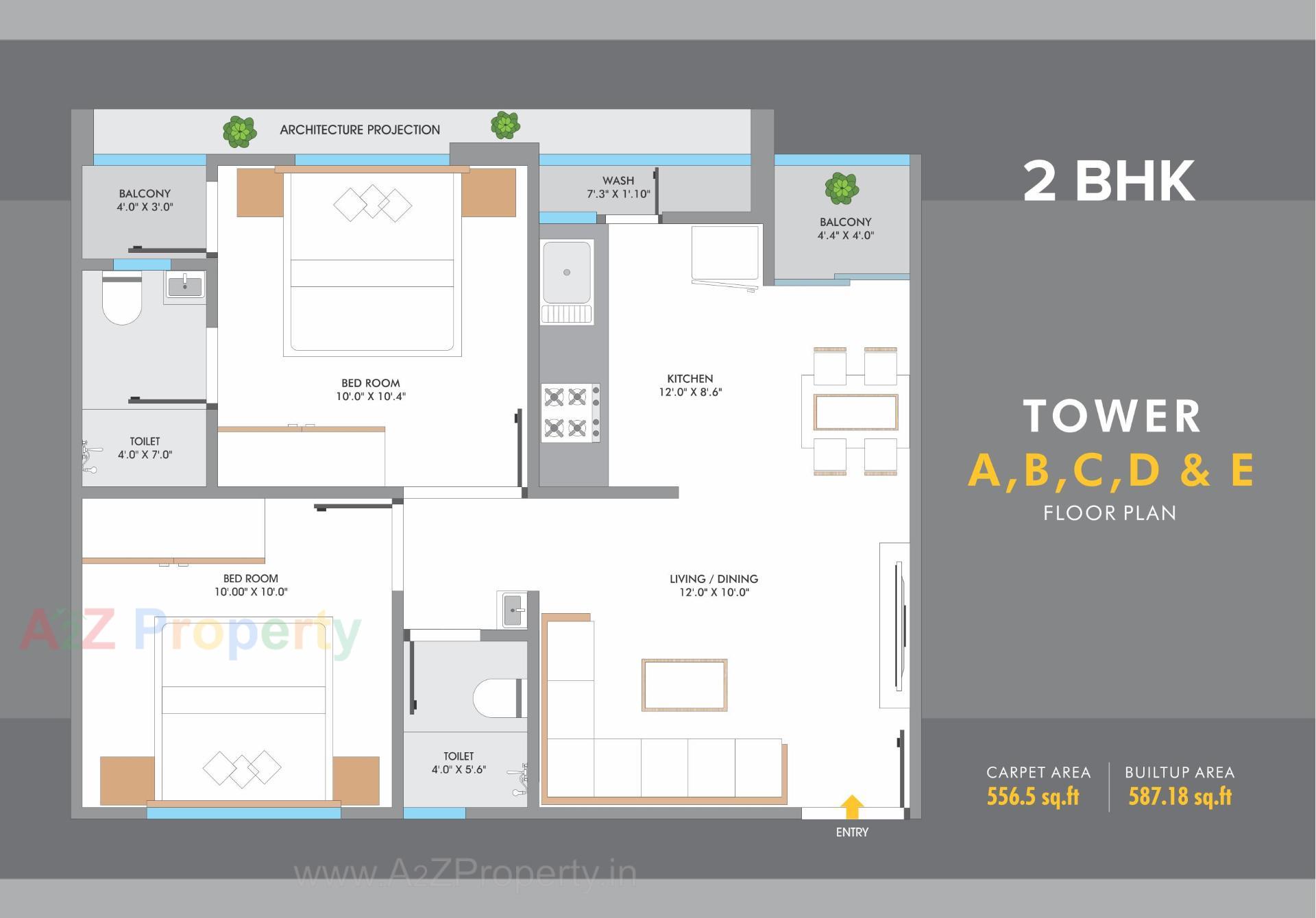 Layout of real estate project Malbar Valley located at Vadodara, Vadodara, Gujarat