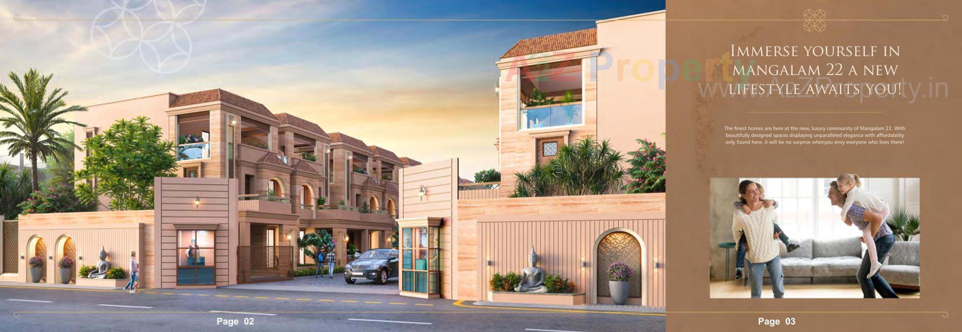 3D Elevation of real estate project Mangalam located at Hanumanpura, Vadodara, Gujarat