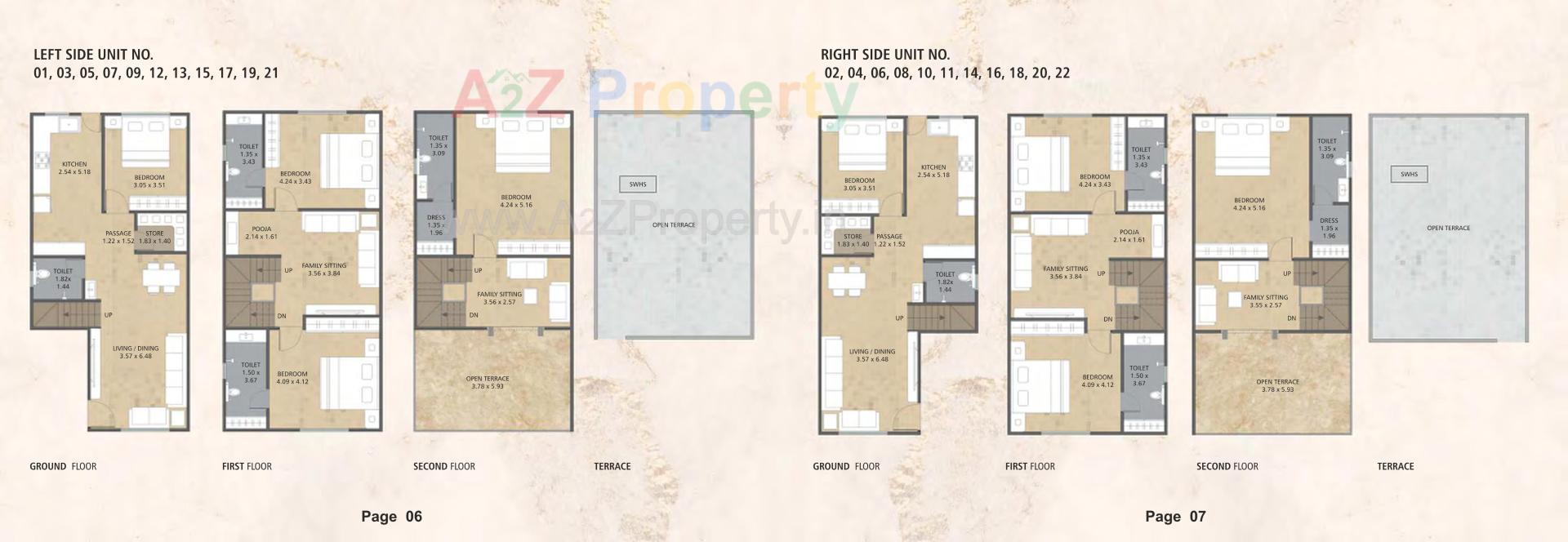 Layout of real estate project Mangalam located at Hanumanpura, Vadodara, Gujarat