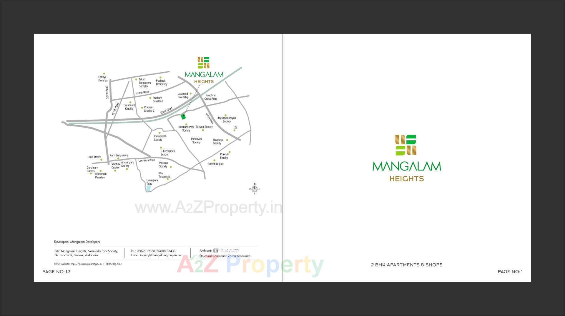  of real estate project Mangalam Heights located at Gorva, Vadodara, Gujarat