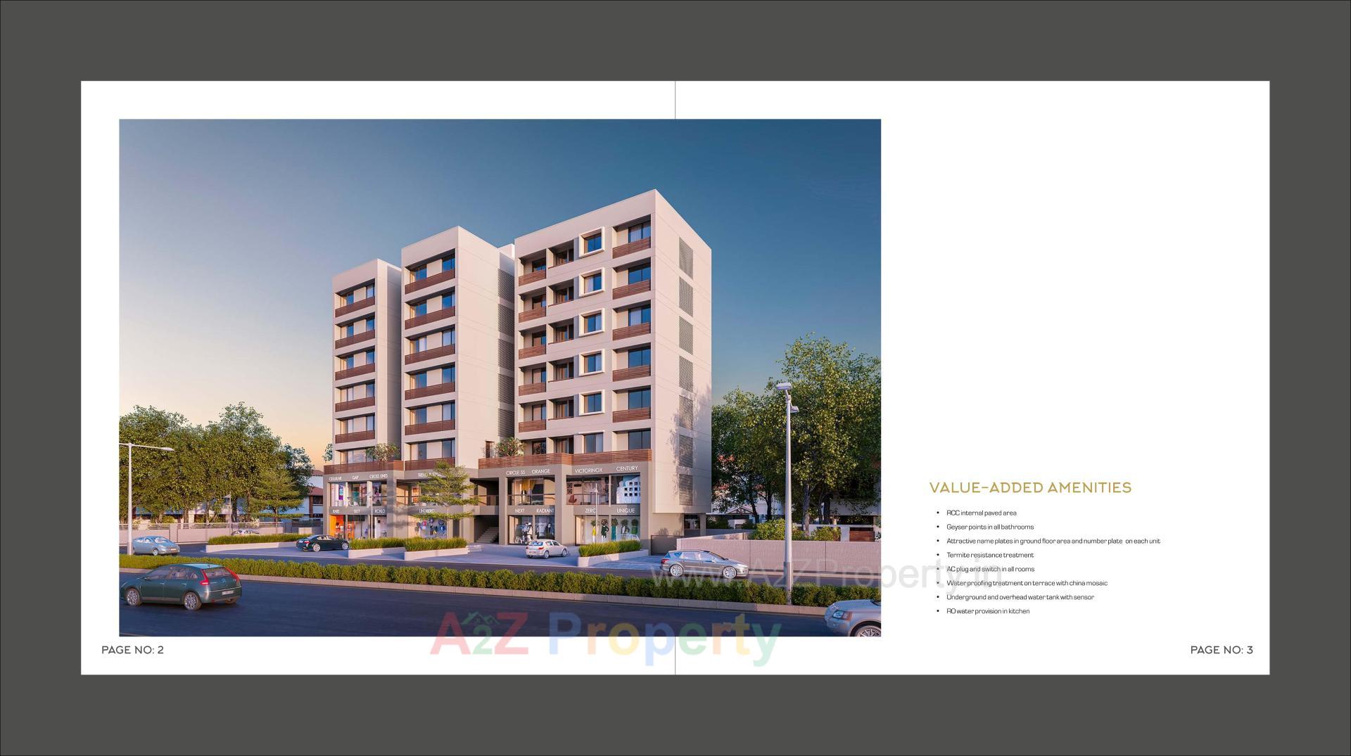 3D Elevation of real estate project Mangalam Heights located at Gorva, Vadodara, Gujarat