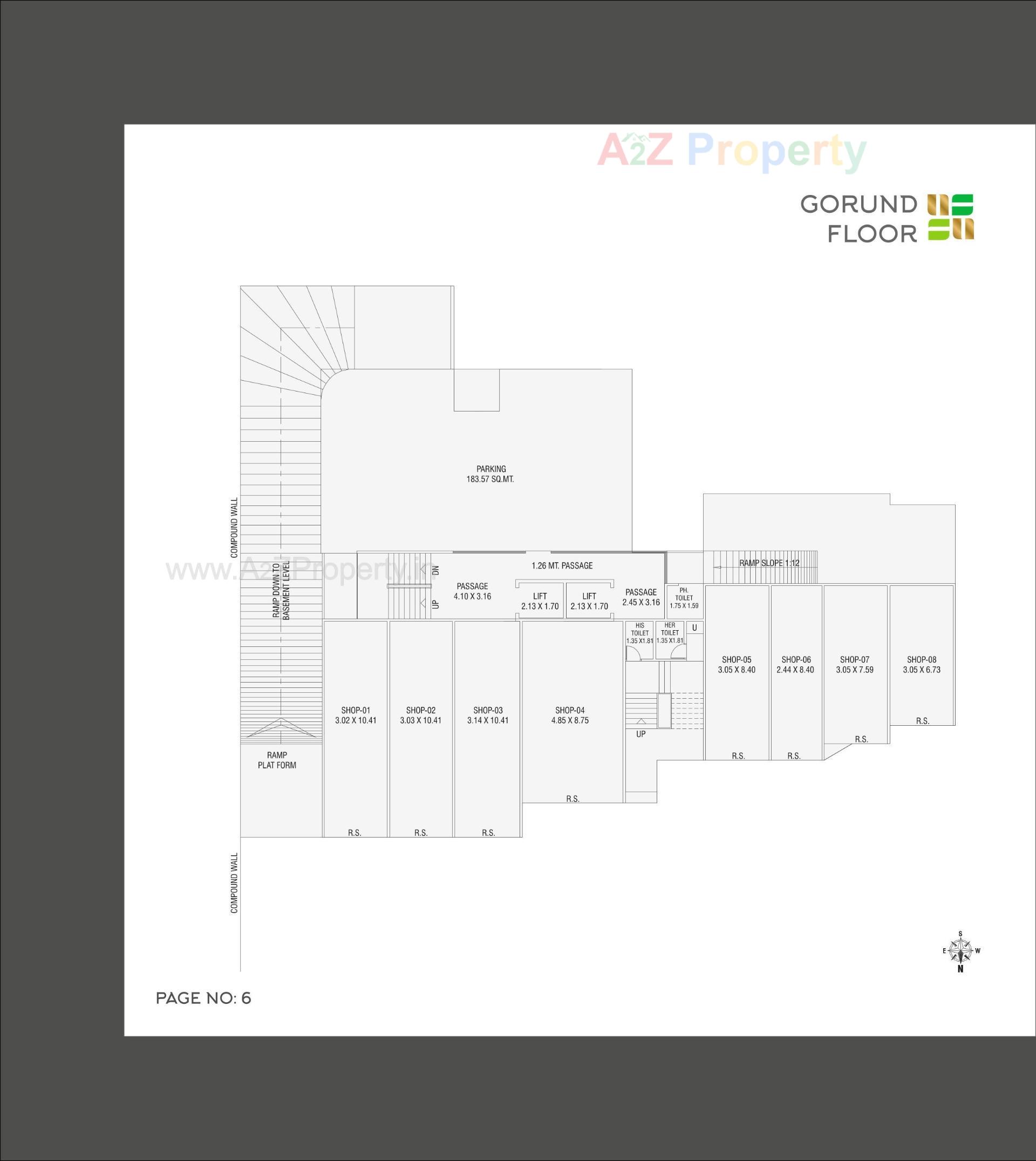 Layout of real estate project Mangalam Heights located at Gorva, Vadodara, Gujarat