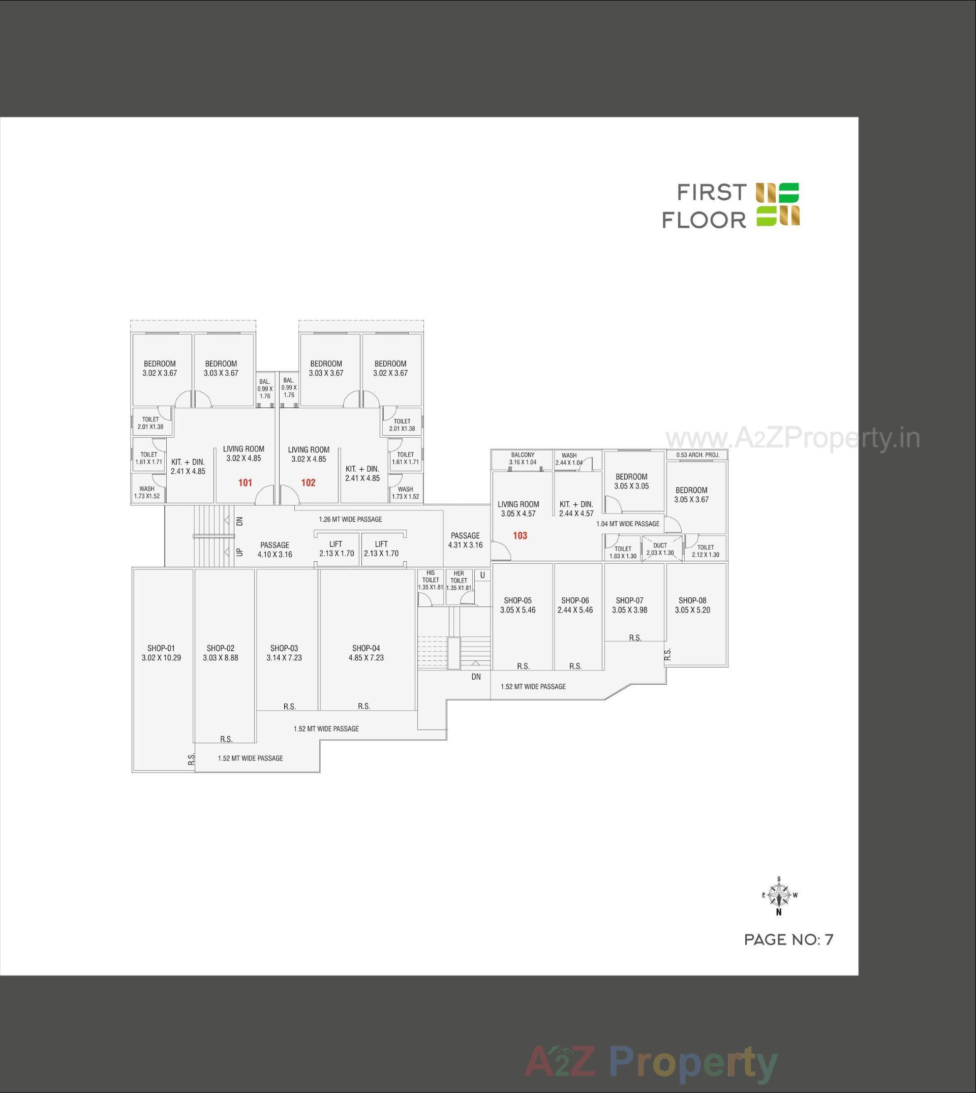 Layout of real estate project Mangalam Heights located at Gorva, Vadodara, Gujarat