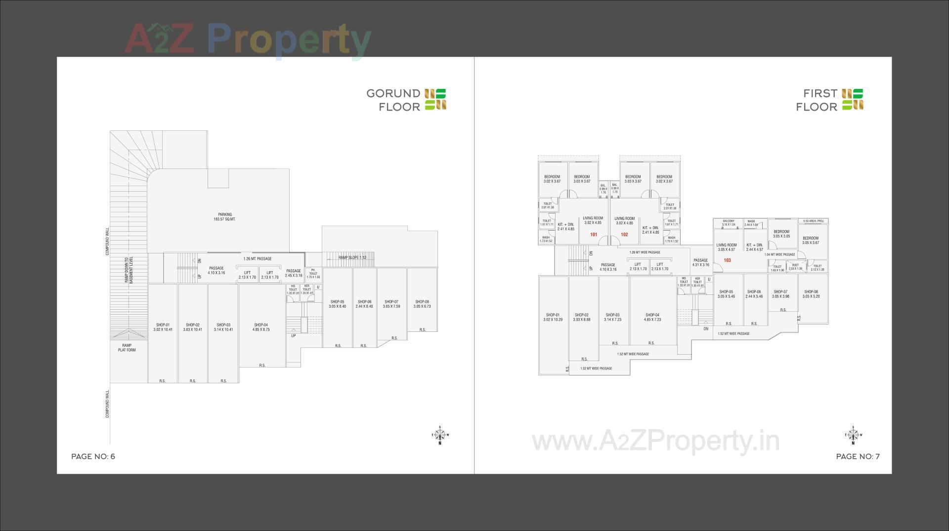Layout of real estate project Mangalam Heights located at Gorva, Vadodara, Gujarat