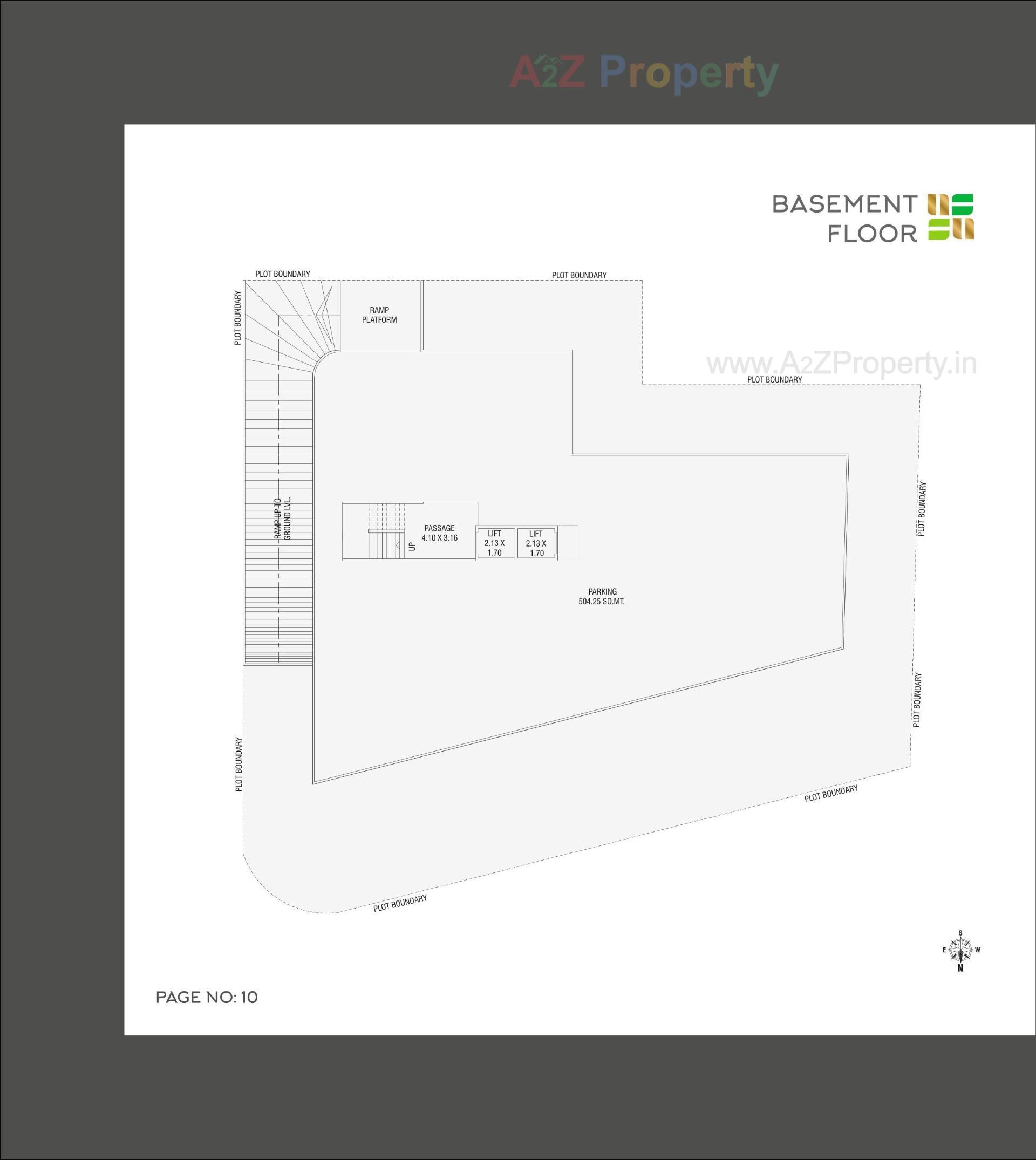 Layout of real estate project Mangalam Heights located at Gorva, Vadodara, Gujarat