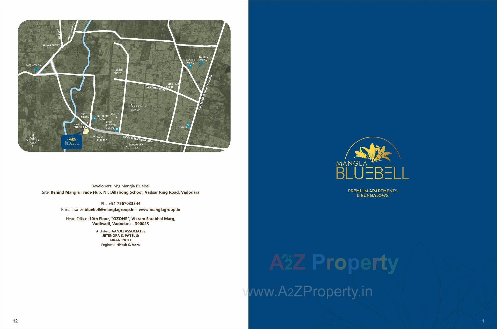  of real estate project Mangla Bluebell located at Vadsar, Vadodara, Gujarat