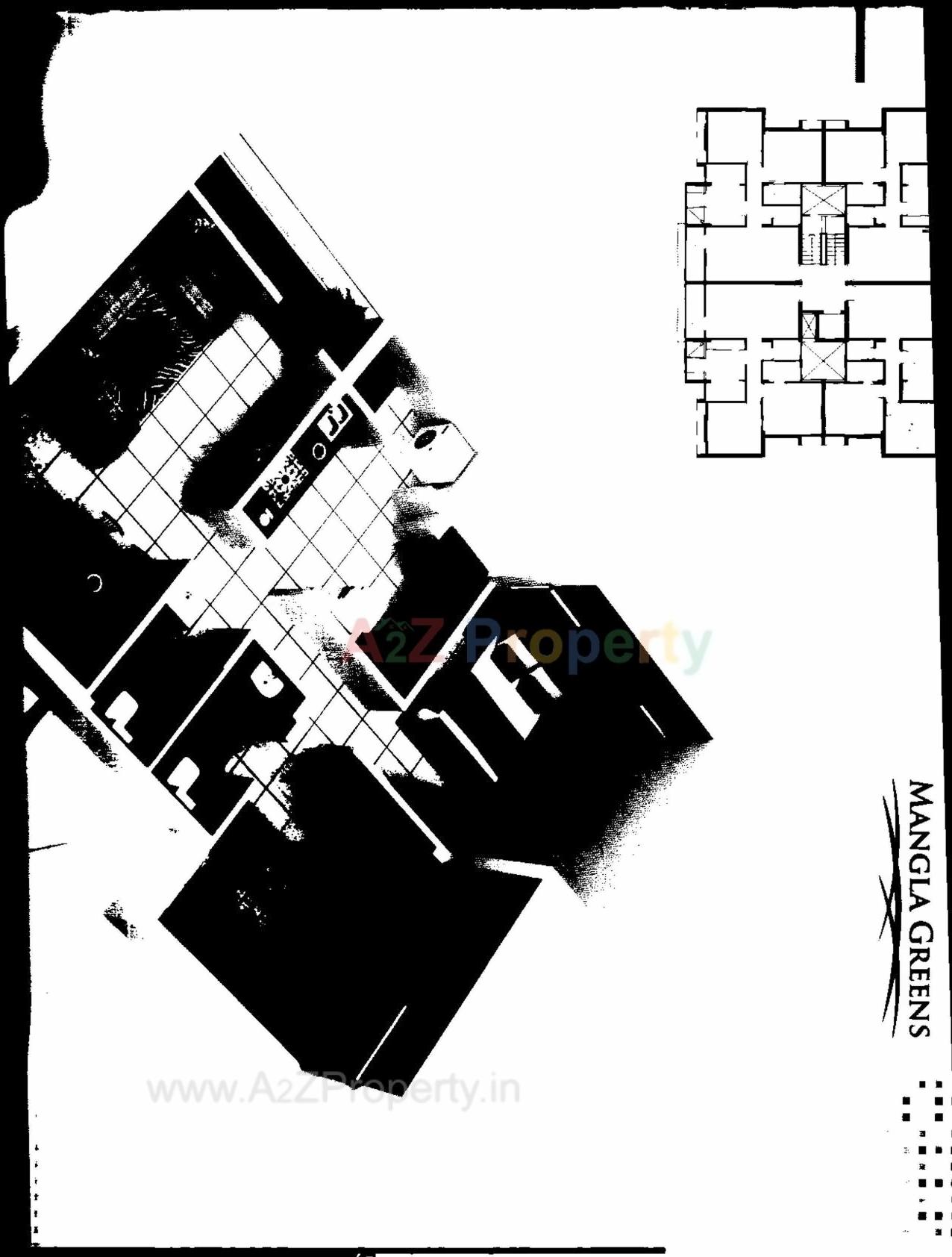 Layout of real estate project Mangla Greens (tower  A 7 To A 13, B 8, 9, 20, 21) located at Vadodara, Vadodara, Gujarat