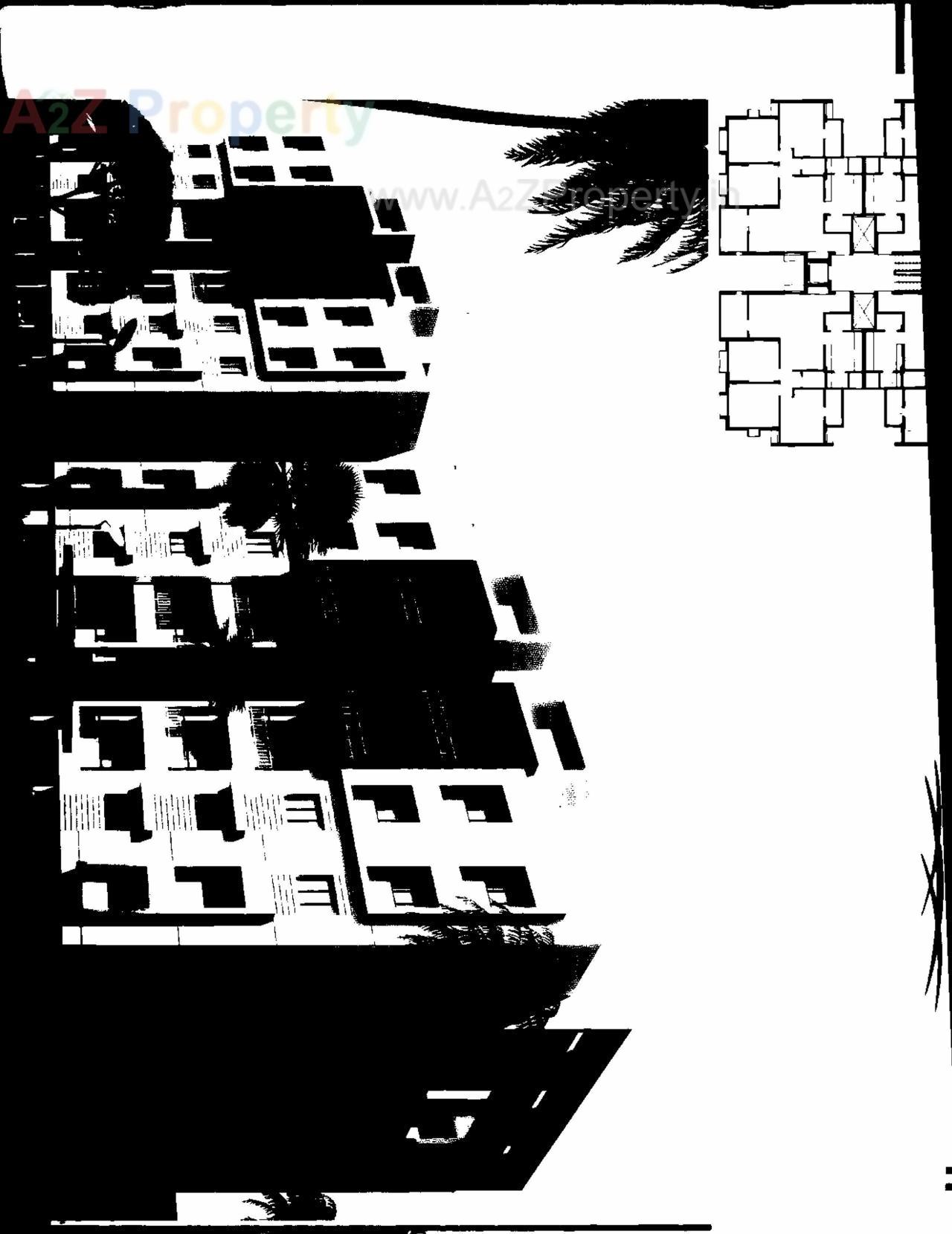 Layout of real estate project Mangla Greens (tower  A 7 To A 13, B 8, 9, 20, 21) located at Vadodara, Vadodara, Gujarat