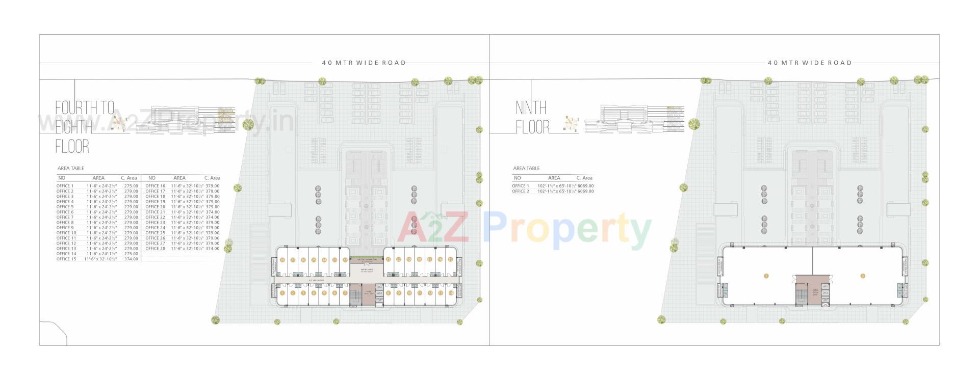 Layout of real estate project Mangla Trade Hub located at Vadsar, Vadodara, Gujarat
