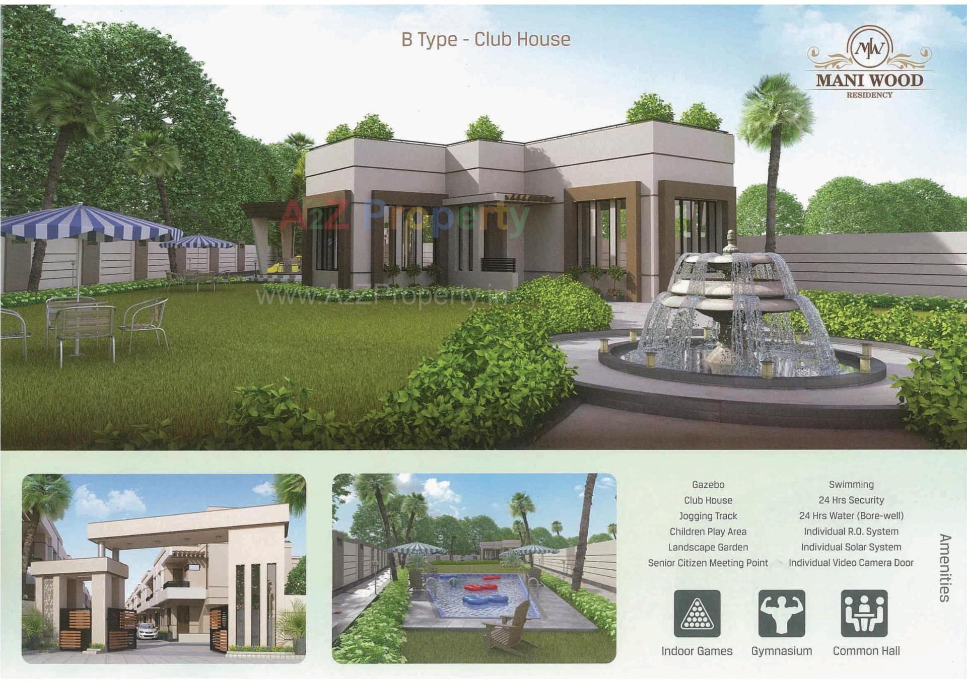 3D Elevation of real estate project Maniwood Residency located at Undera, Vadodara, Gujarat