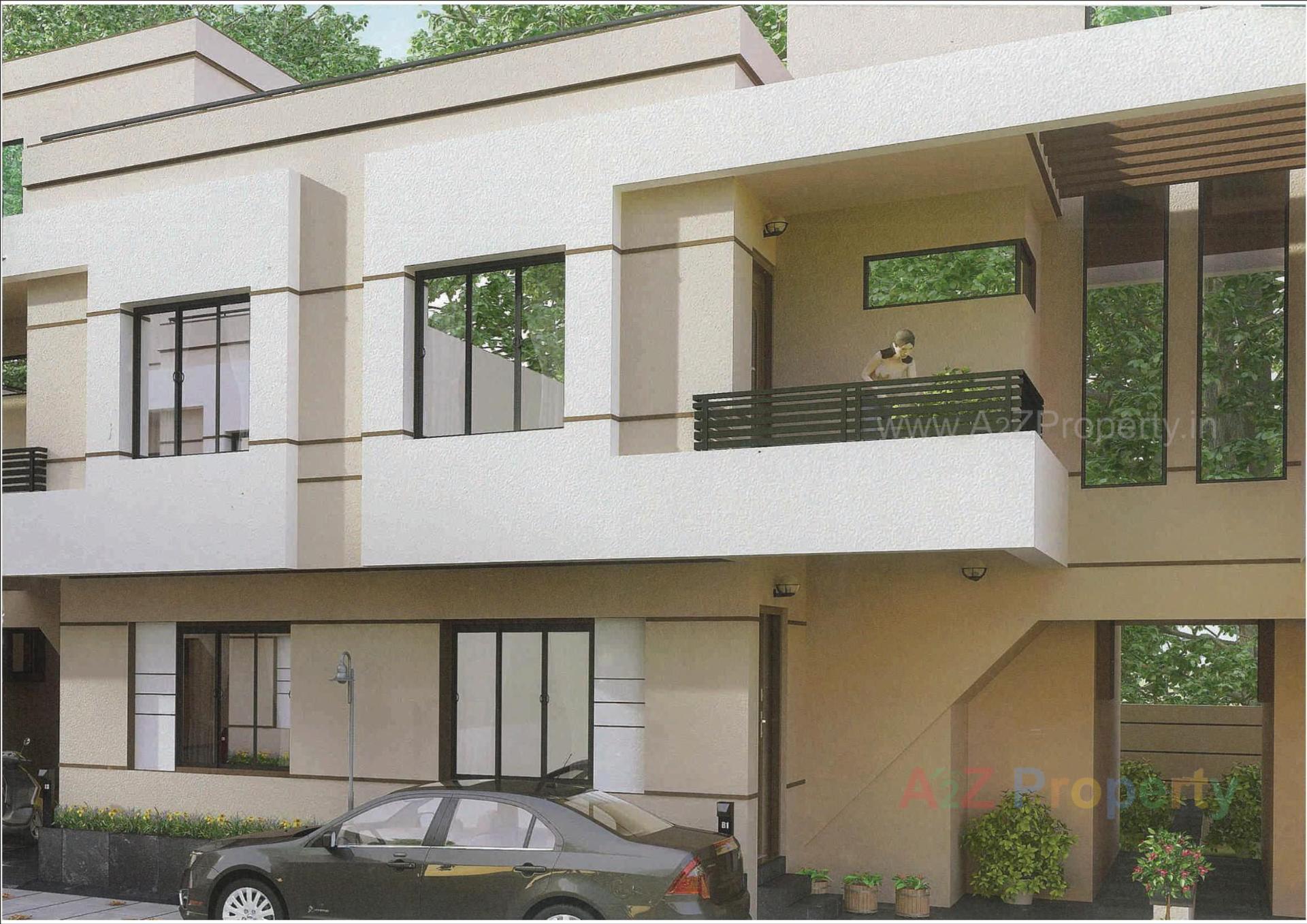 3D Elevation of real estate project Maniwood Residency located at Undera, Vadodara, Gujarat