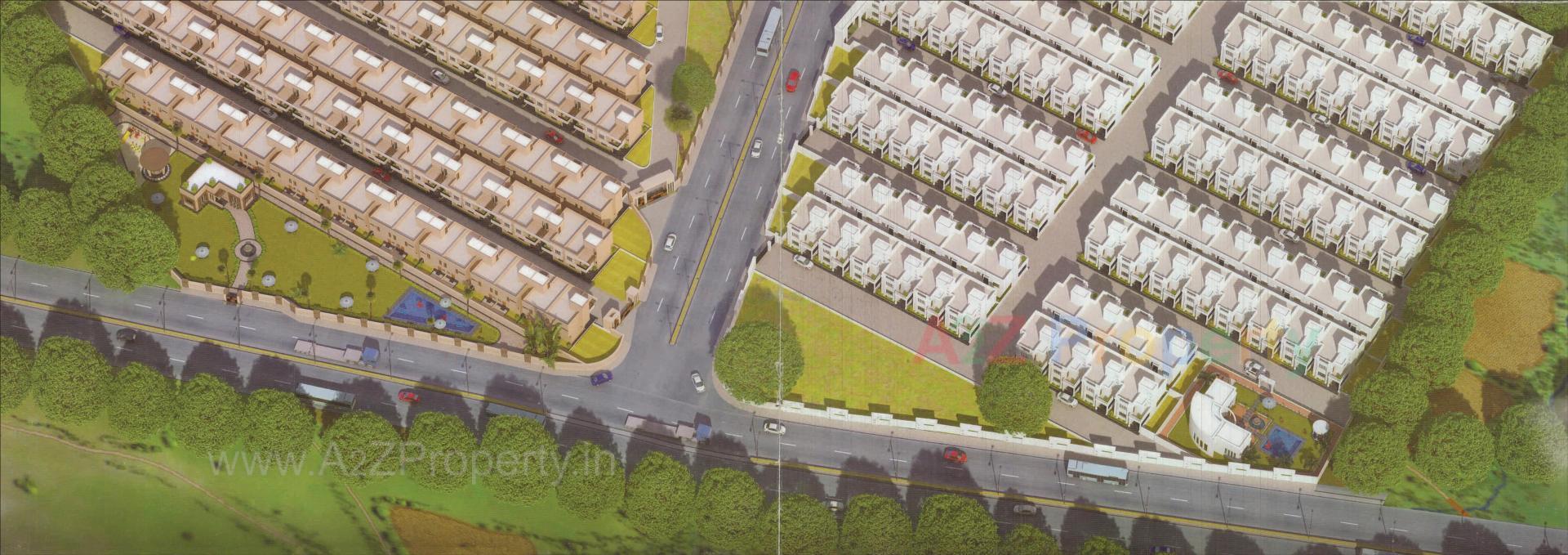 3D Elevation of real estate project Maniwood Residency located at Undera, Vadodara, Gujarat