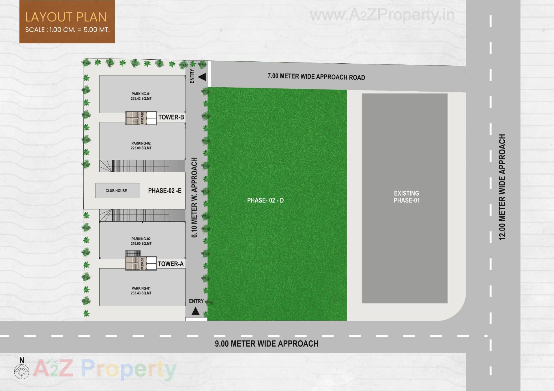 Layout of real estate project Manorath located at Bhayali, Vadodara, Gujarat