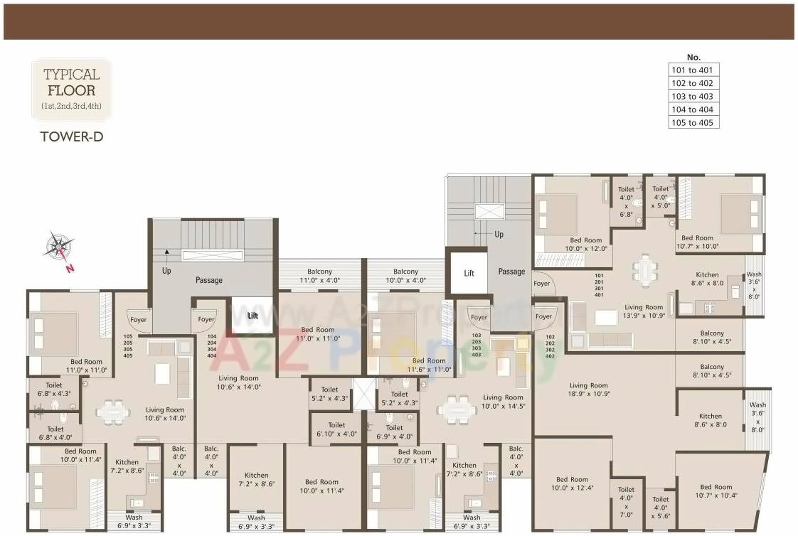 Layout of real estate project Maple Avenue located at Manjalpur, Vadodara, Gujarat