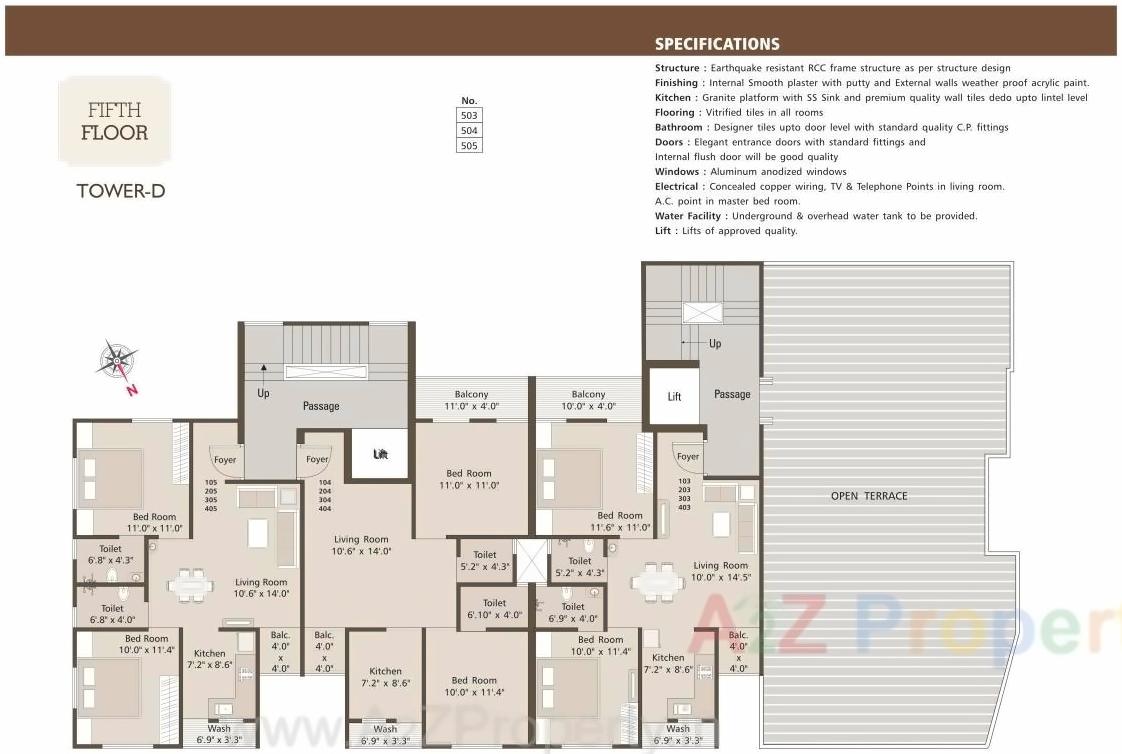 Layout of real estate project Maple Avenue located at Manjalpur, Vadodara, Gujarat